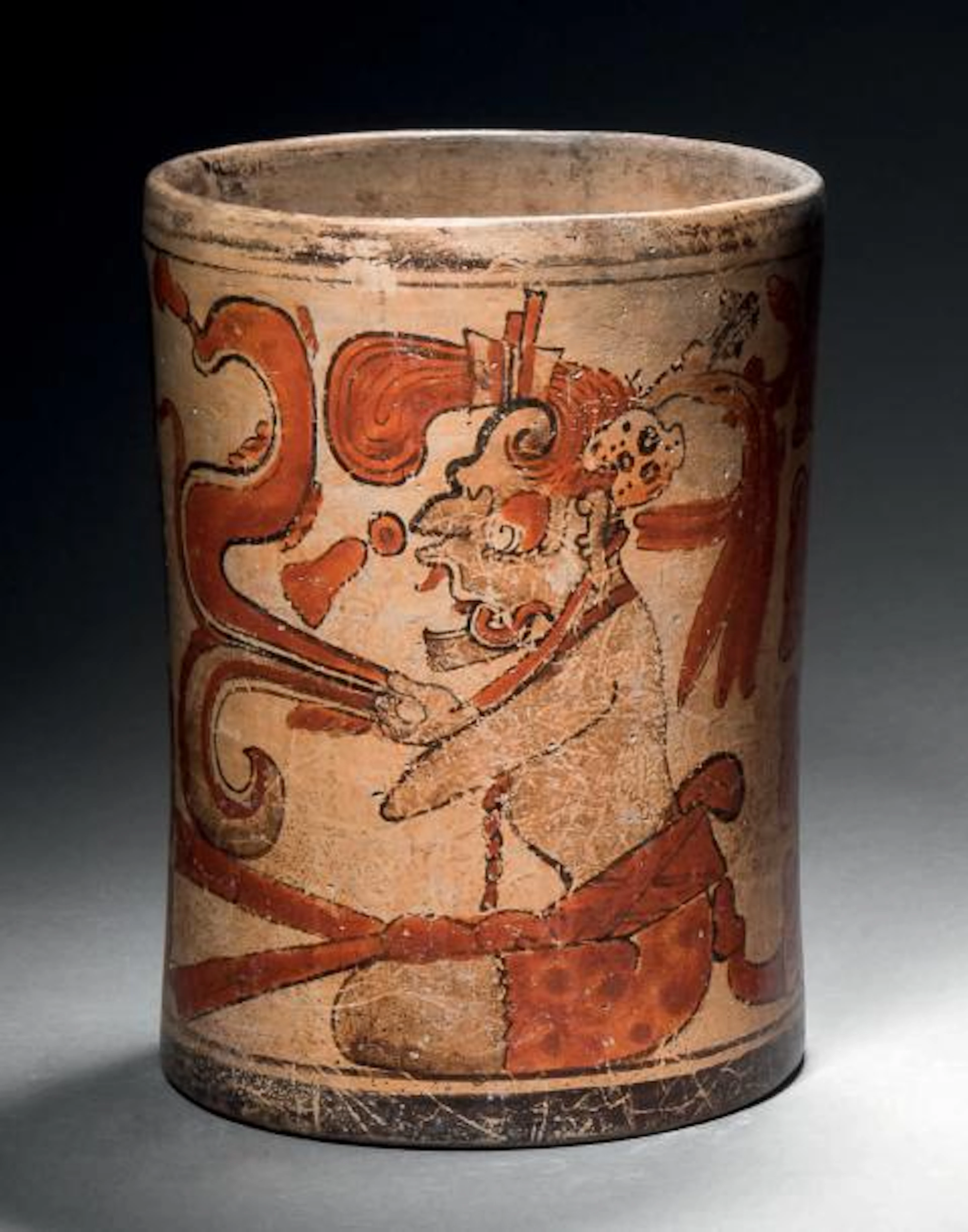 Vase à décor peint Culture Maya, Mexique/Guatemala…