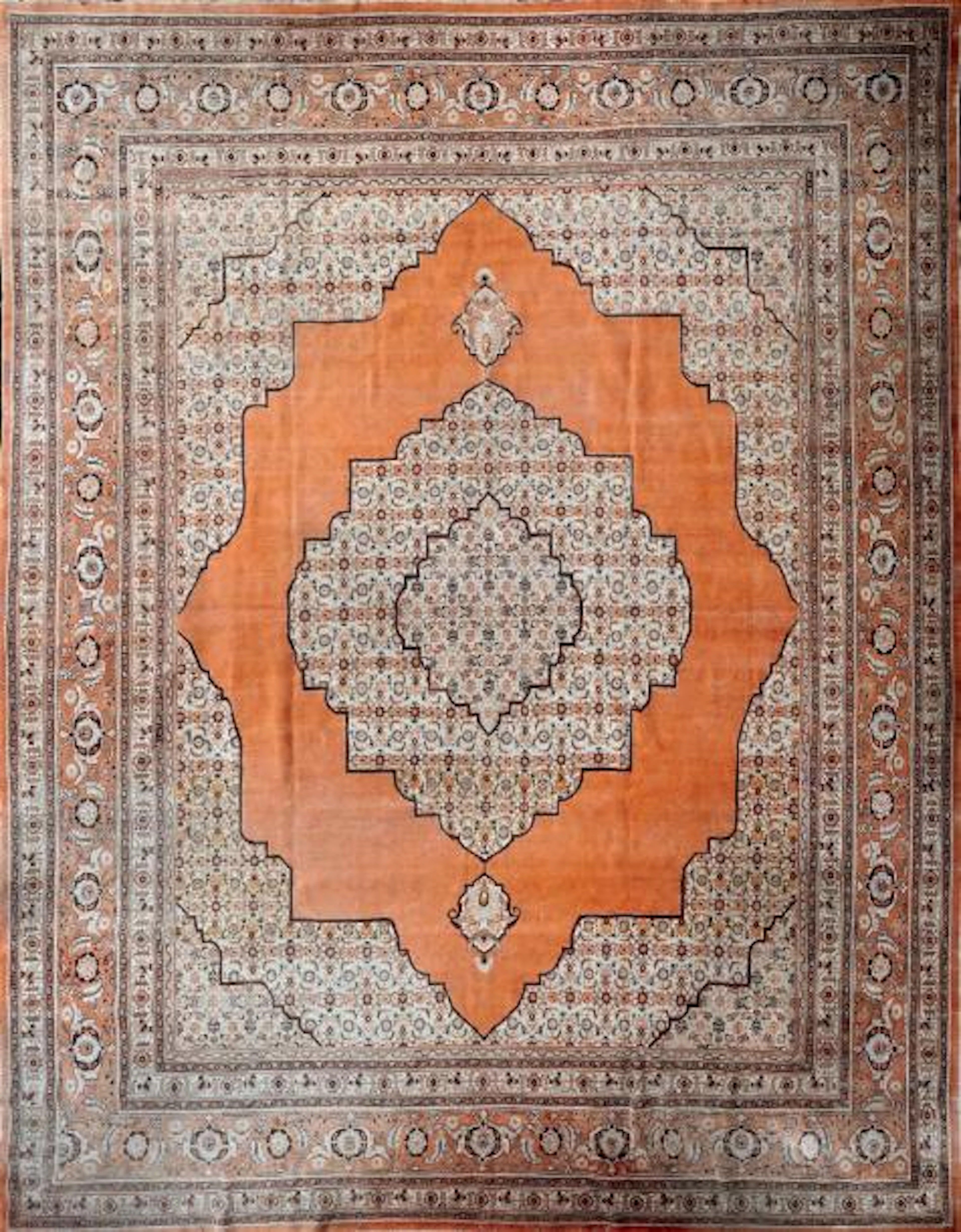 TAPIS TEBRIZ DJAFFER (chaîne et trame en…