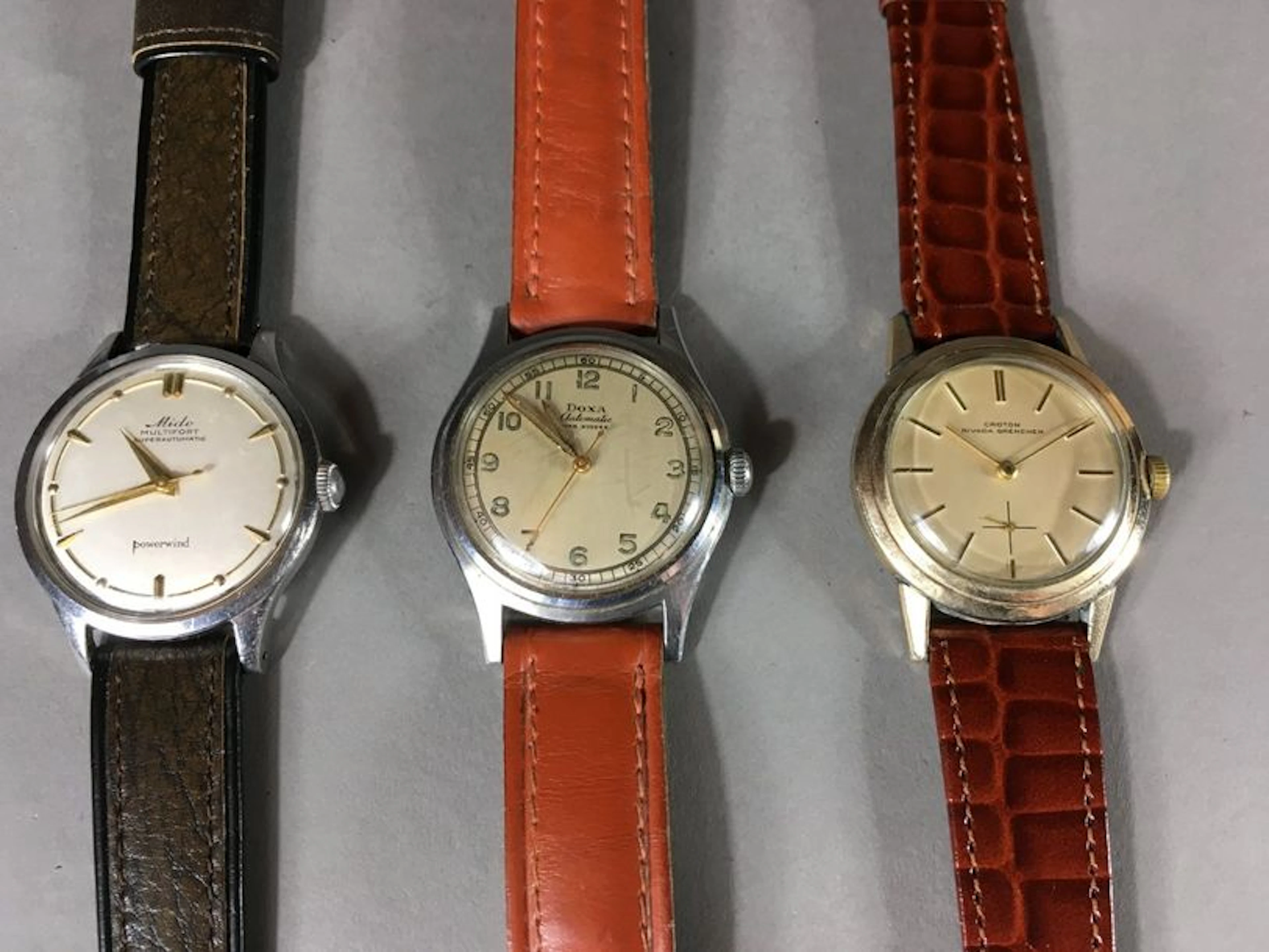 Ensemble de trois montres: - CROTON - Montre…