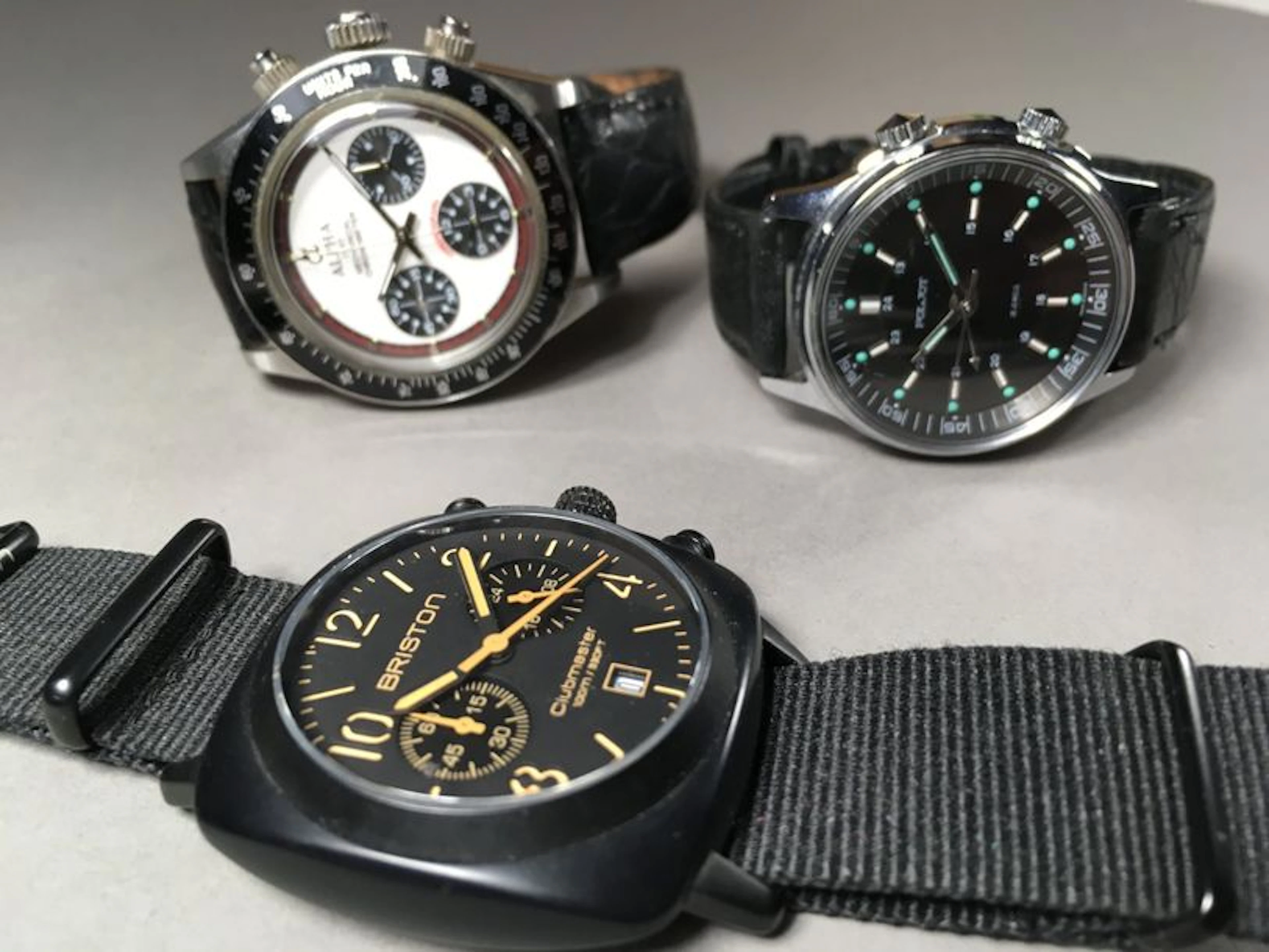 Ensemble de trois montres: - BRISTON - montre…