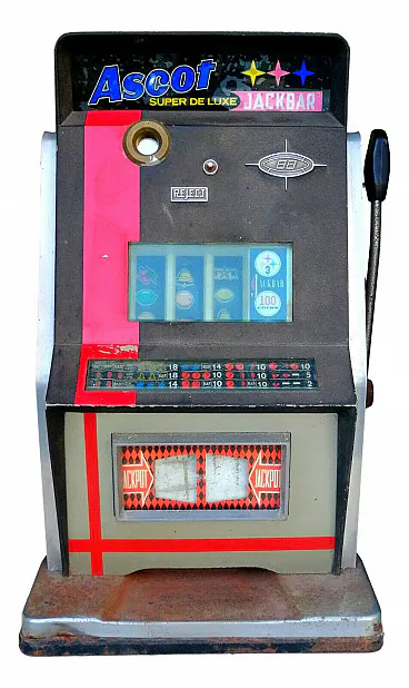 Slot machine Ascot Super De Luxe Jackbar Old Bandit, anni '60 | Barnebys