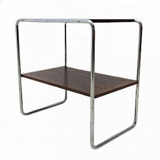 Bauhaus-style coffee table in the manner of Marcel Breuer, 1930s