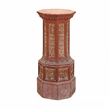 Neo-Renaissance terracotta column, late 19th century | Barnebys