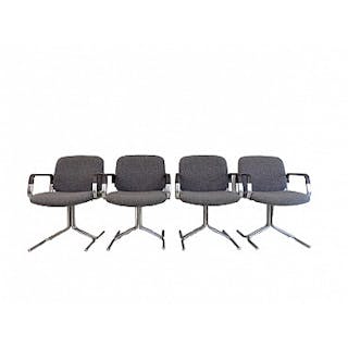 4 Seat 150 armchairs by Herbert Hirche for Mauser, 1970s