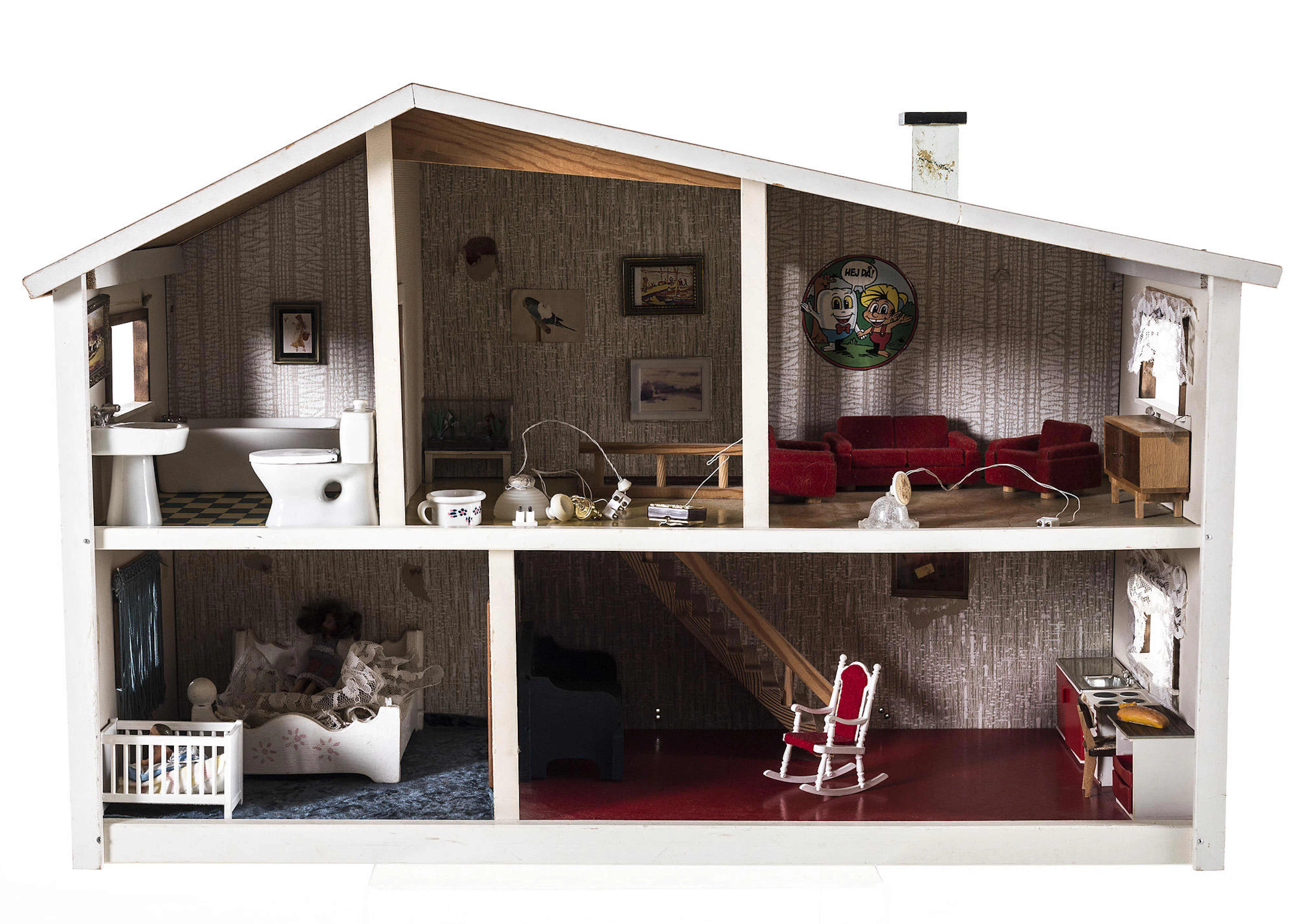 DOCKHUS MED MÖBLER, Lundby.