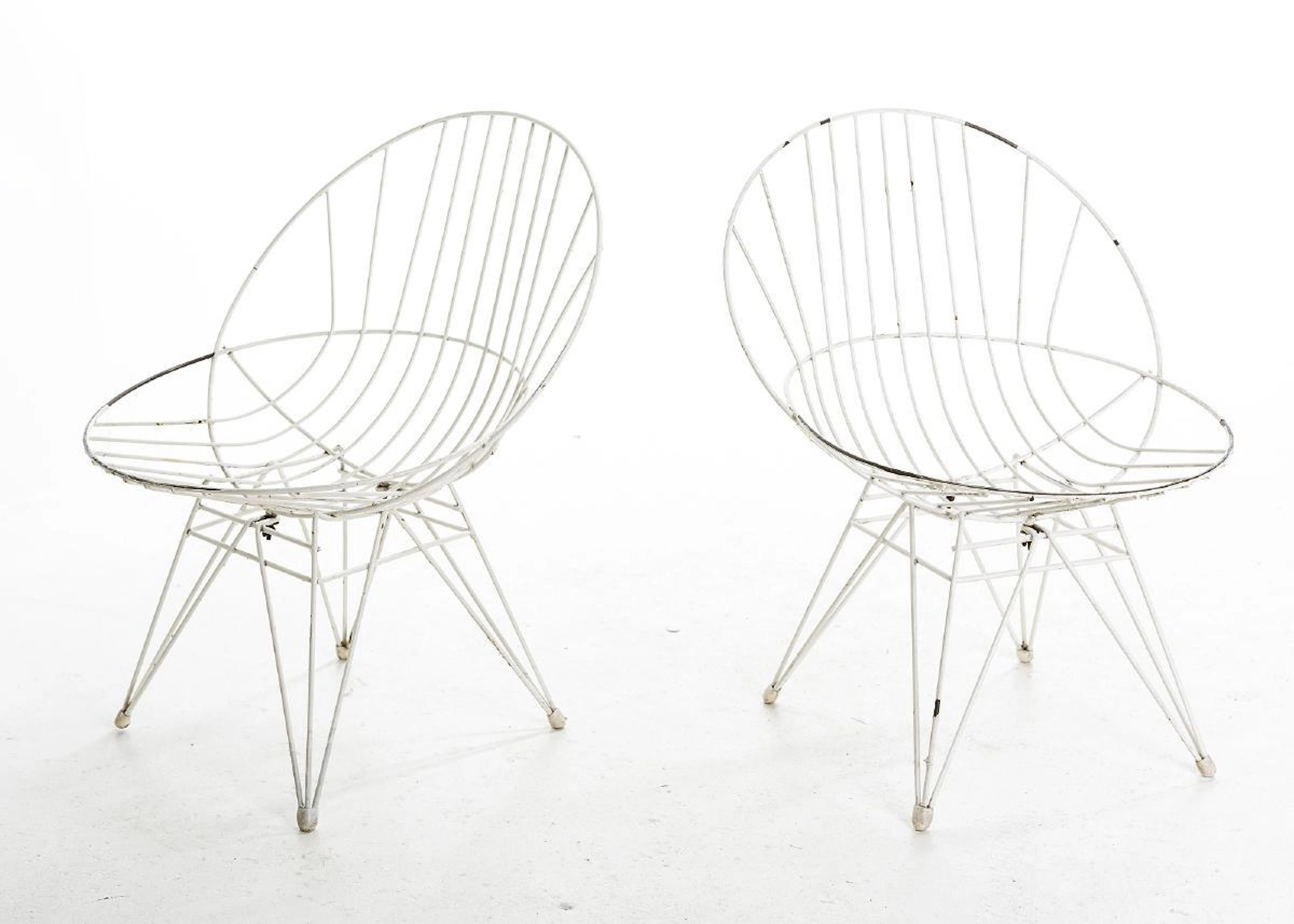 CEES BRAAKMAN, " wire chair ", 1 par för UMS Pastoe, 1900 - talets andra hälft