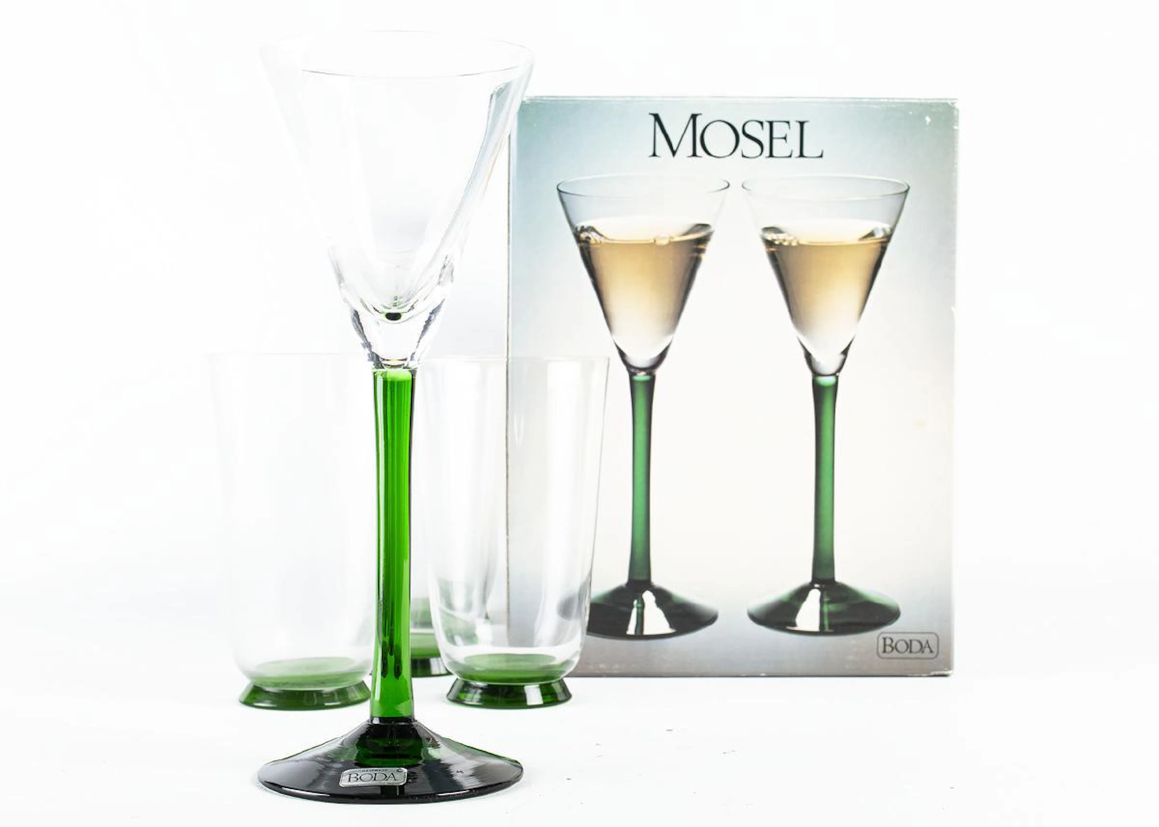 BODA, "Mosel", glasservisdelar, 11 delar, Design Ulrica Hydman Vallien