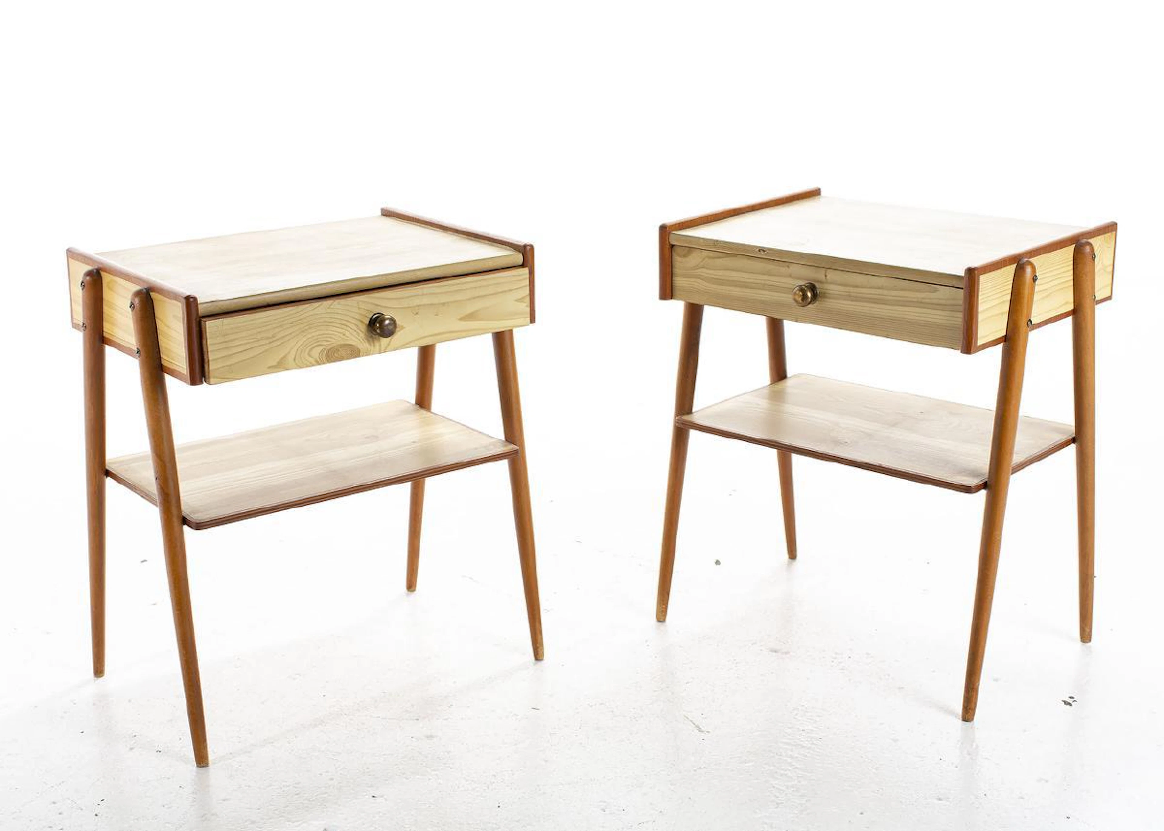 SÄNGBORD, 1 par, teak, 1900 - talets andra hälft