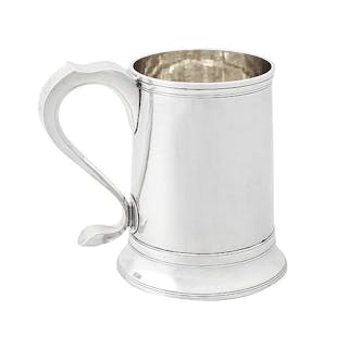 Newcastle Sterling Silver Pint Mug by John Langlands I & John Robertson