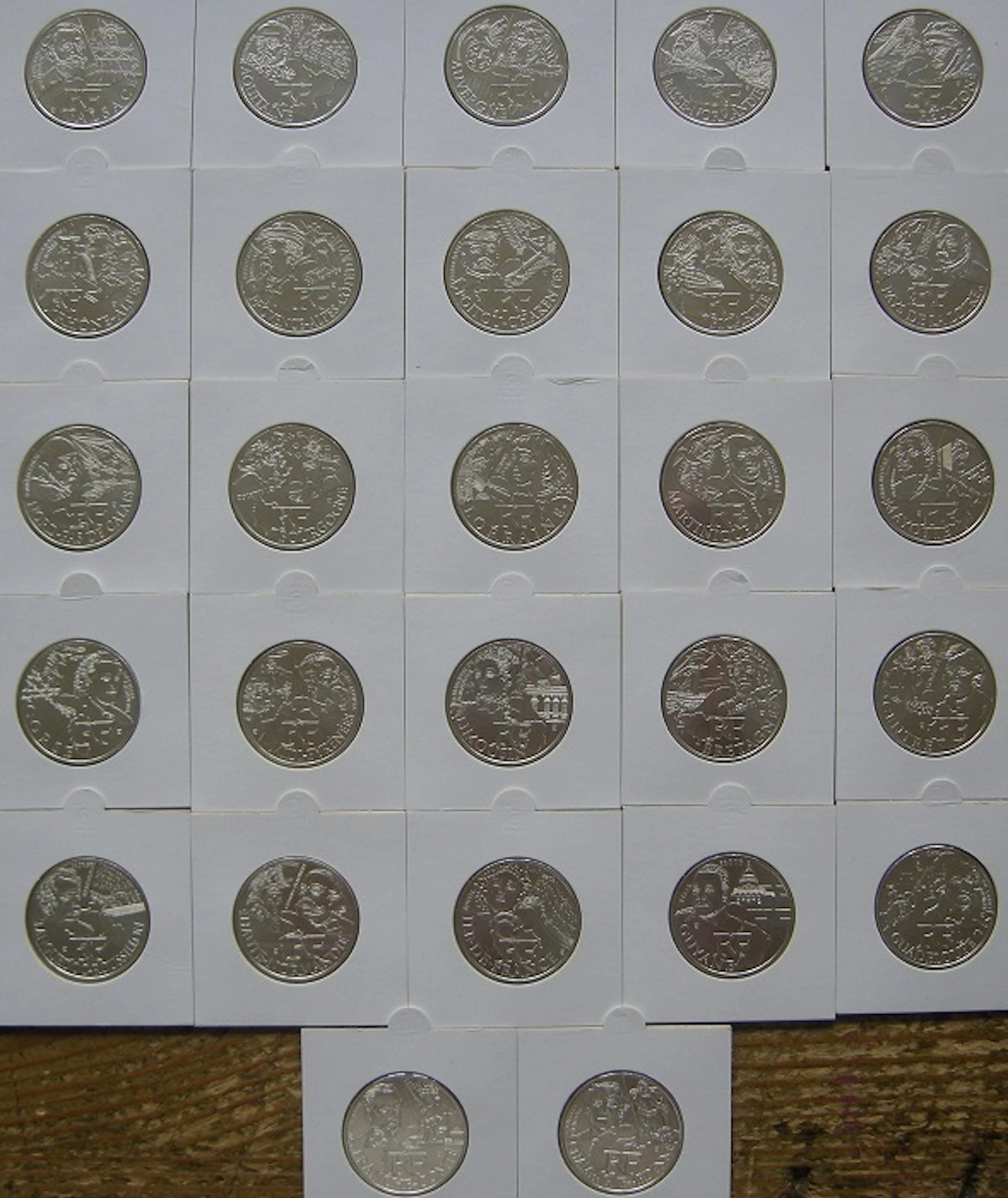 France - 10 Euro 2012 (27 different coins) Regions, complete