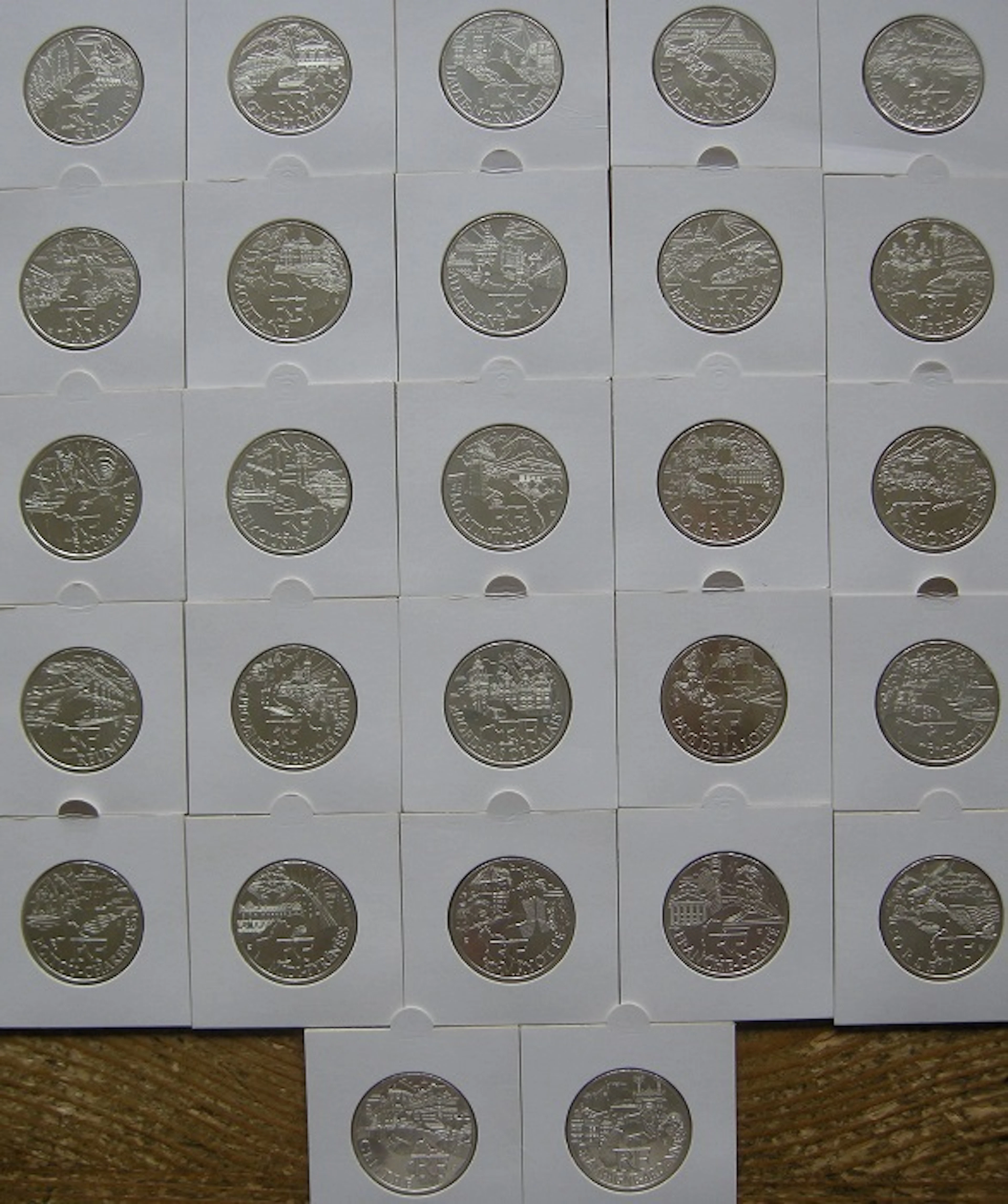 France - 10 Euro 2011 (27 different coins) Regions, complete