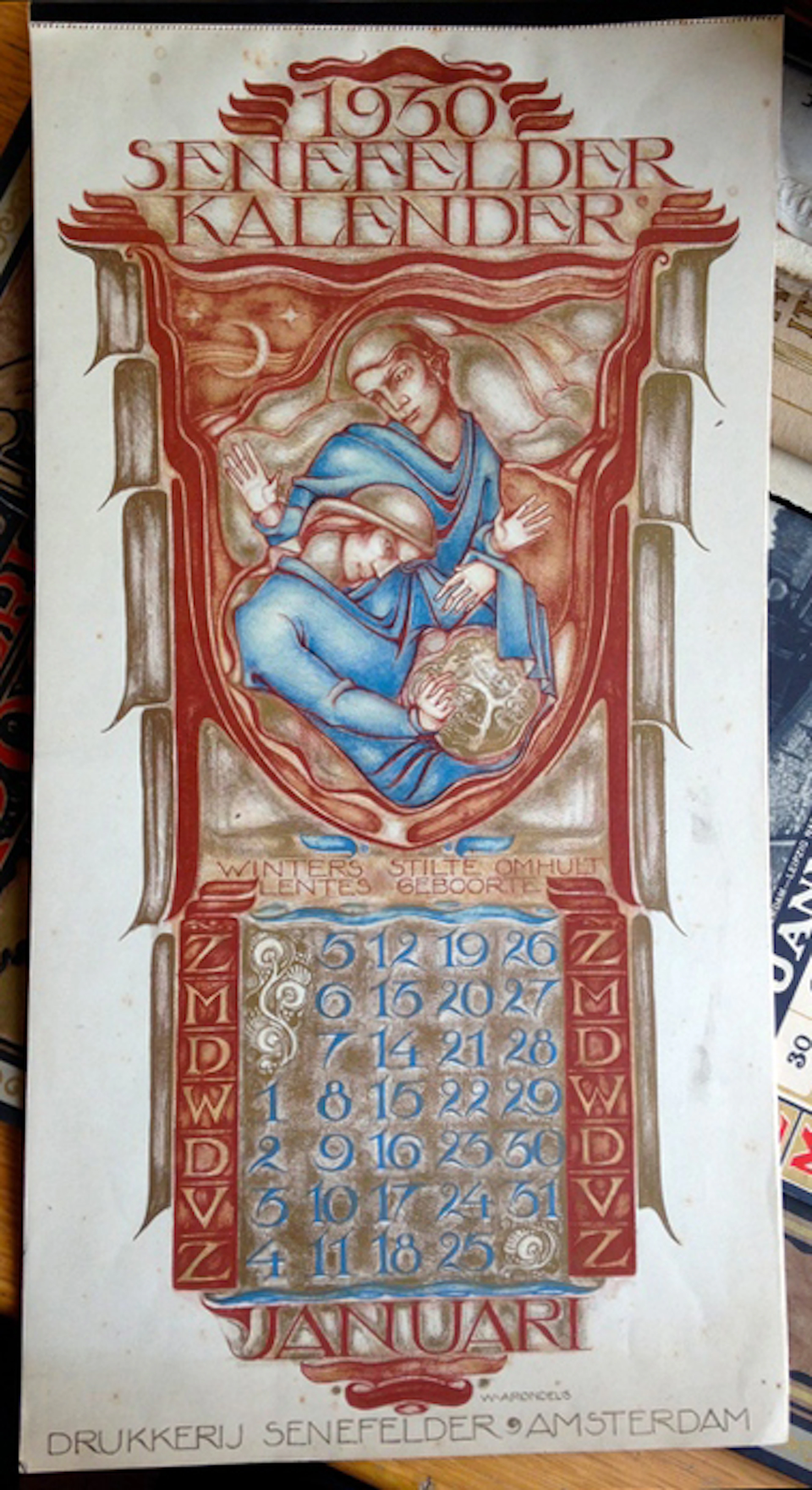 Advertising: Senefelder drukkerij [printer's], Amsterdam - Design: Willem Arondeus - 1930