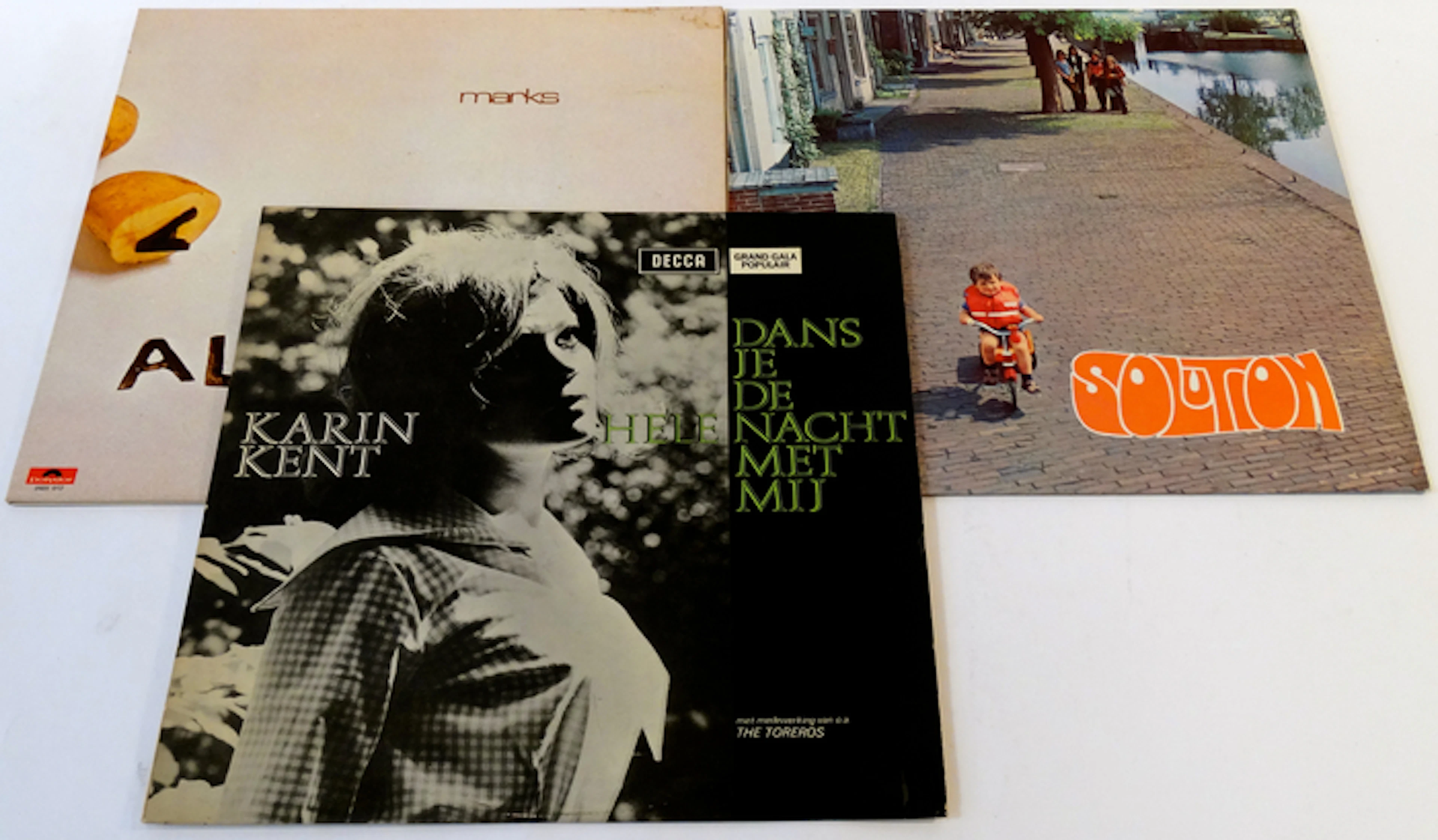 Lot of Dutch top pop albums from the 1960s and 1970s: Karin Kent (on album!), Alquin & Solution