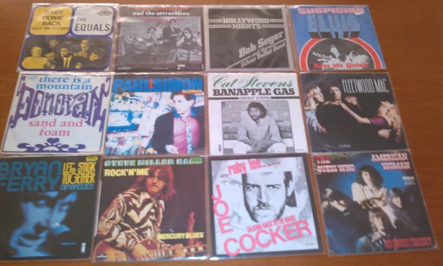 Various: lot van 35 rock singels (60's, 70's en 80's)!