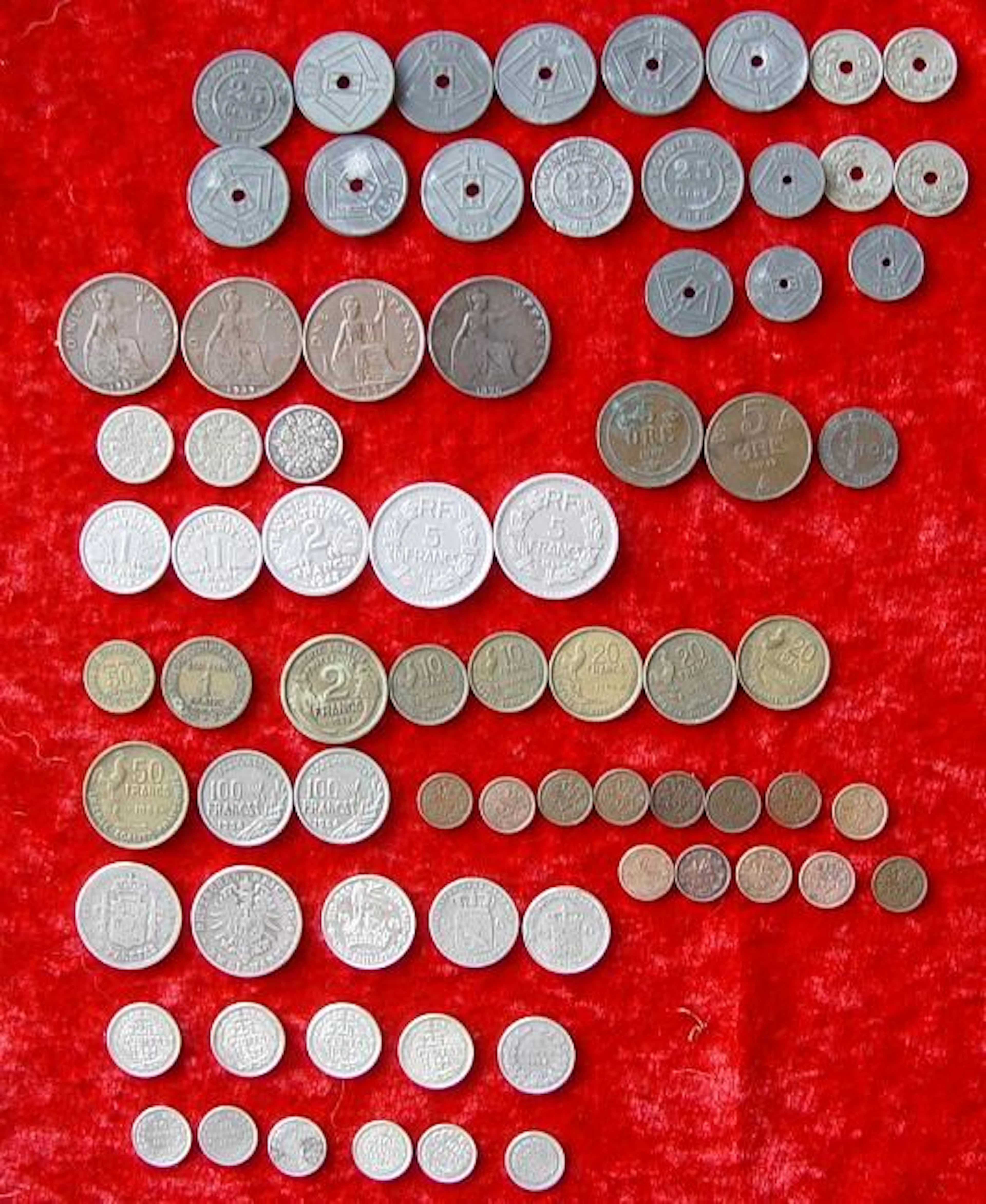 Europe - Collection of coins 1949-1954