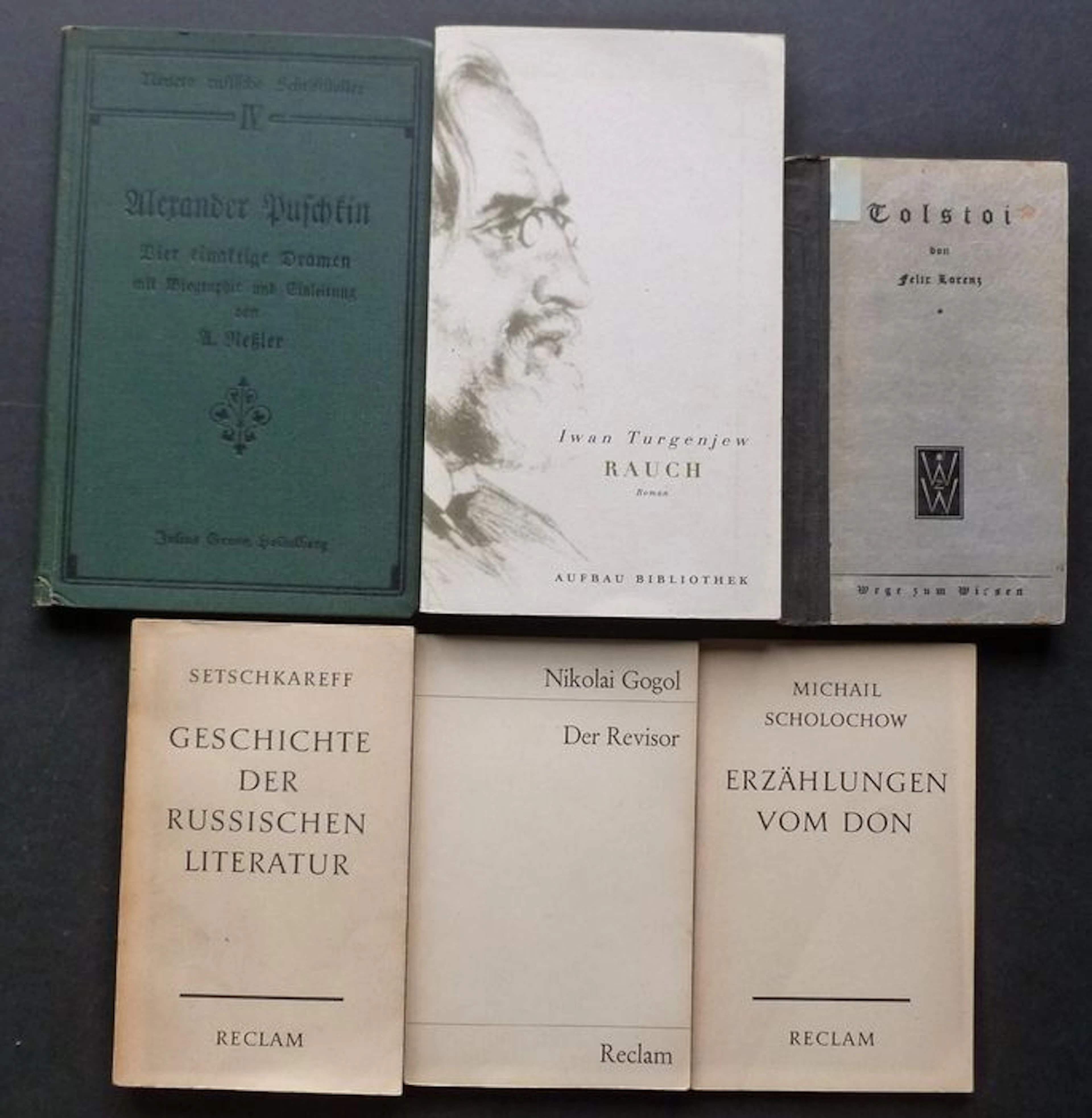 Russische literatuur; Lot met 6 werken van/over Russische auteurs - 1925/1997