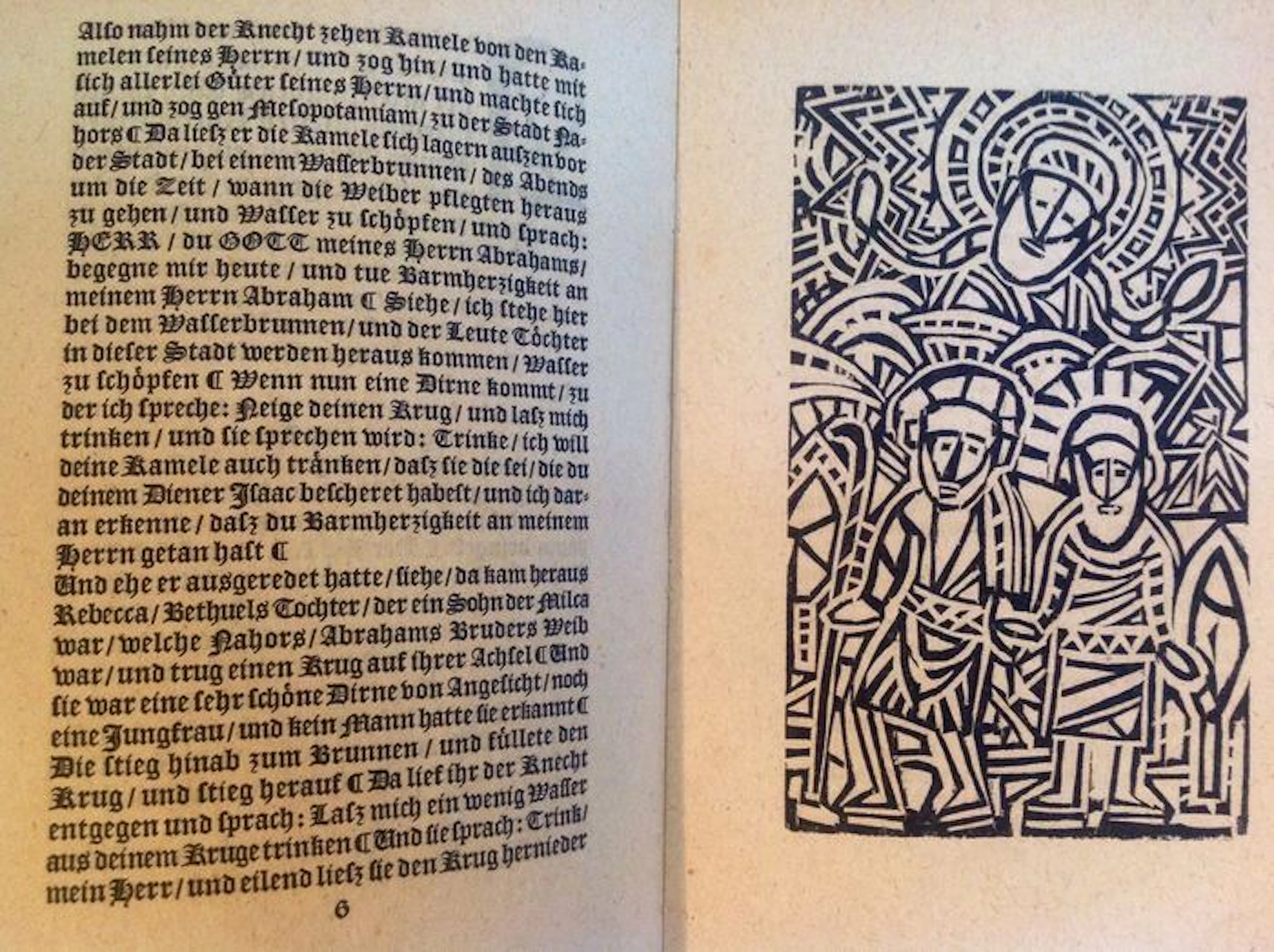 Geïllustreerd; Paul Goesch - Isaac bekommt Rebecca zum Weibe. Eine Geschichte aus der Heiligen Schrift - 1923.