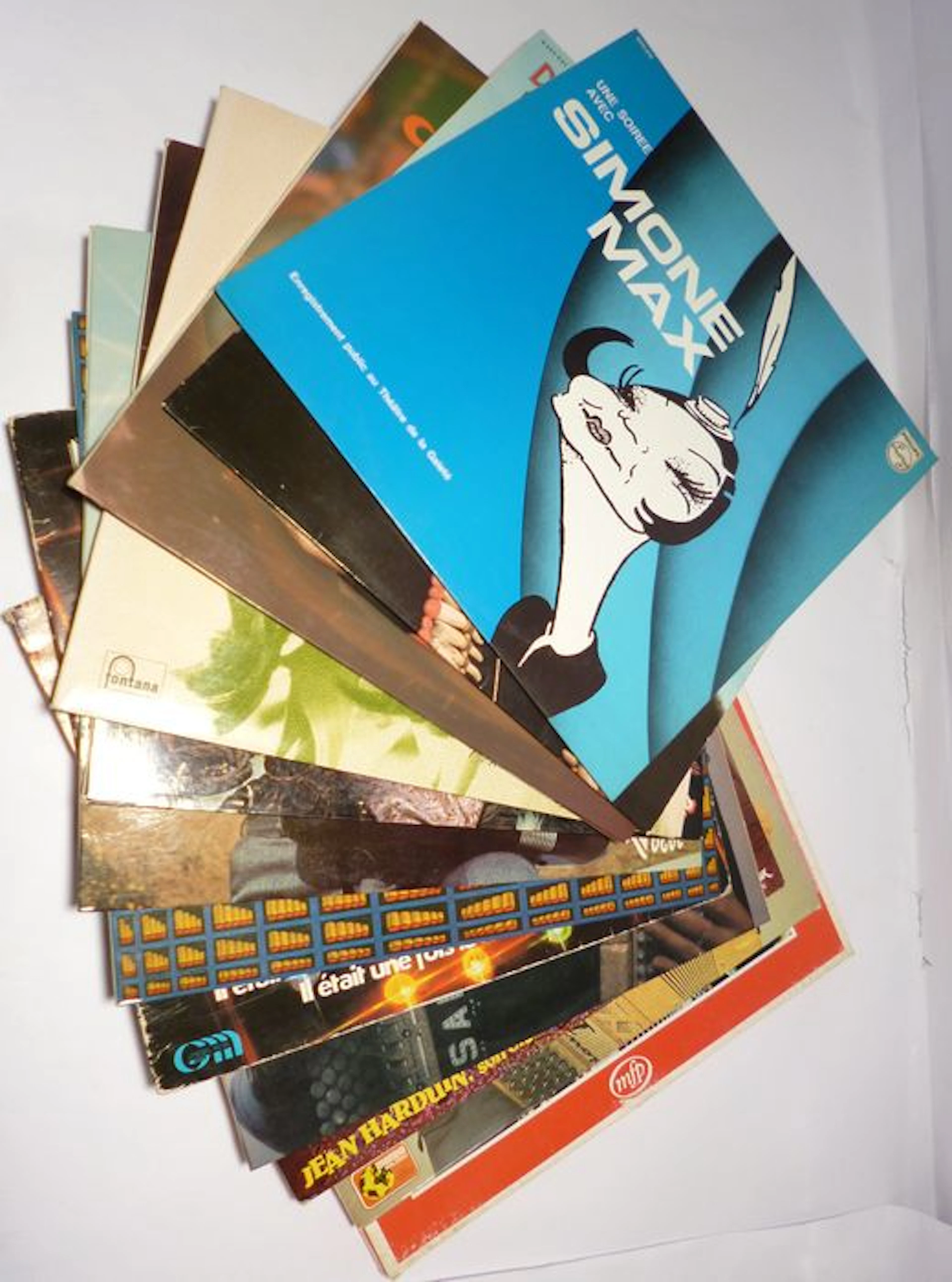 Lot of 11 LPs and 1 collection of various artists and labels, all French issues