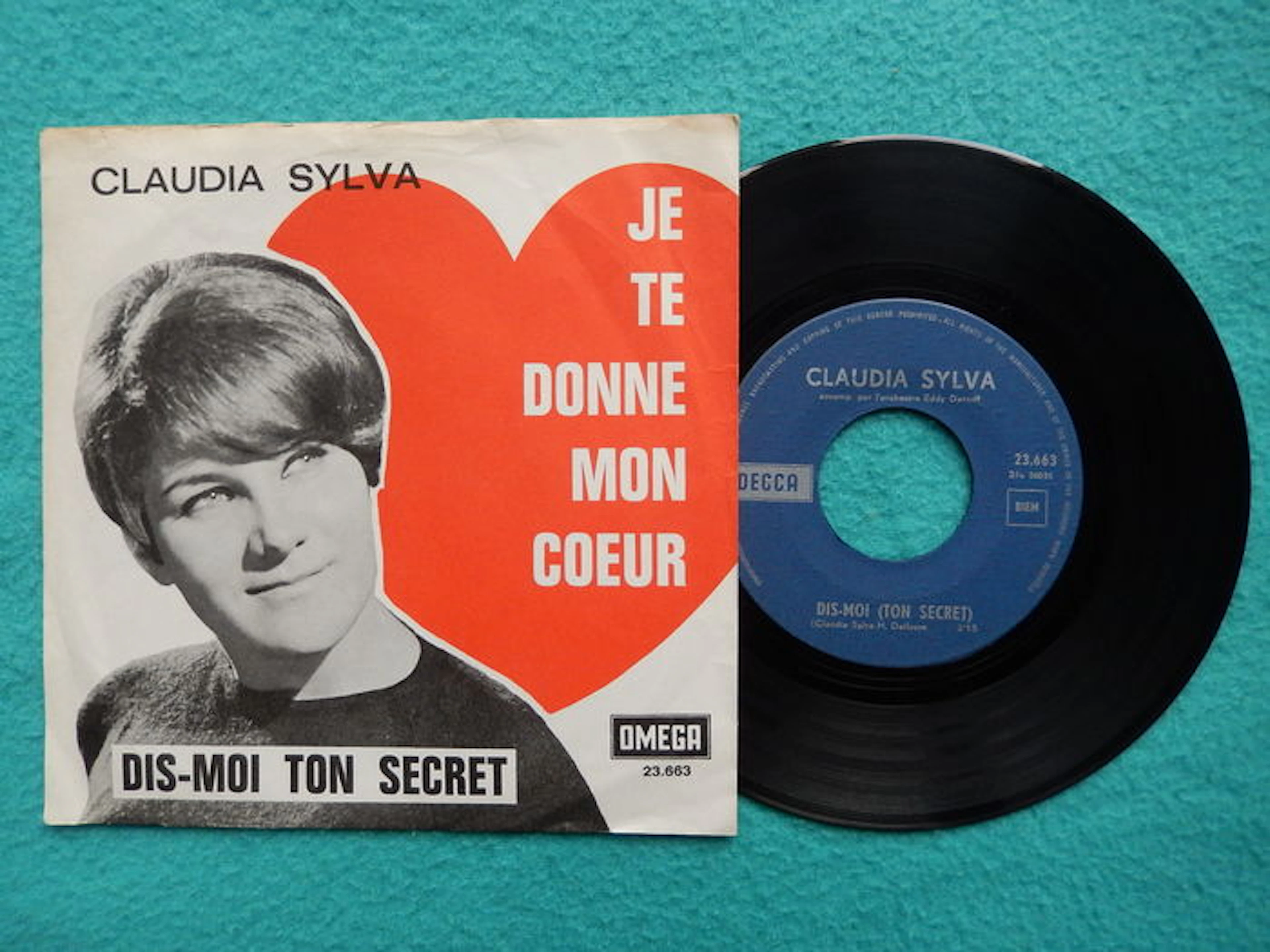 Claudia Sylva ‎– "Je Te Donne Mon Coeur" , 7" single, Belgium