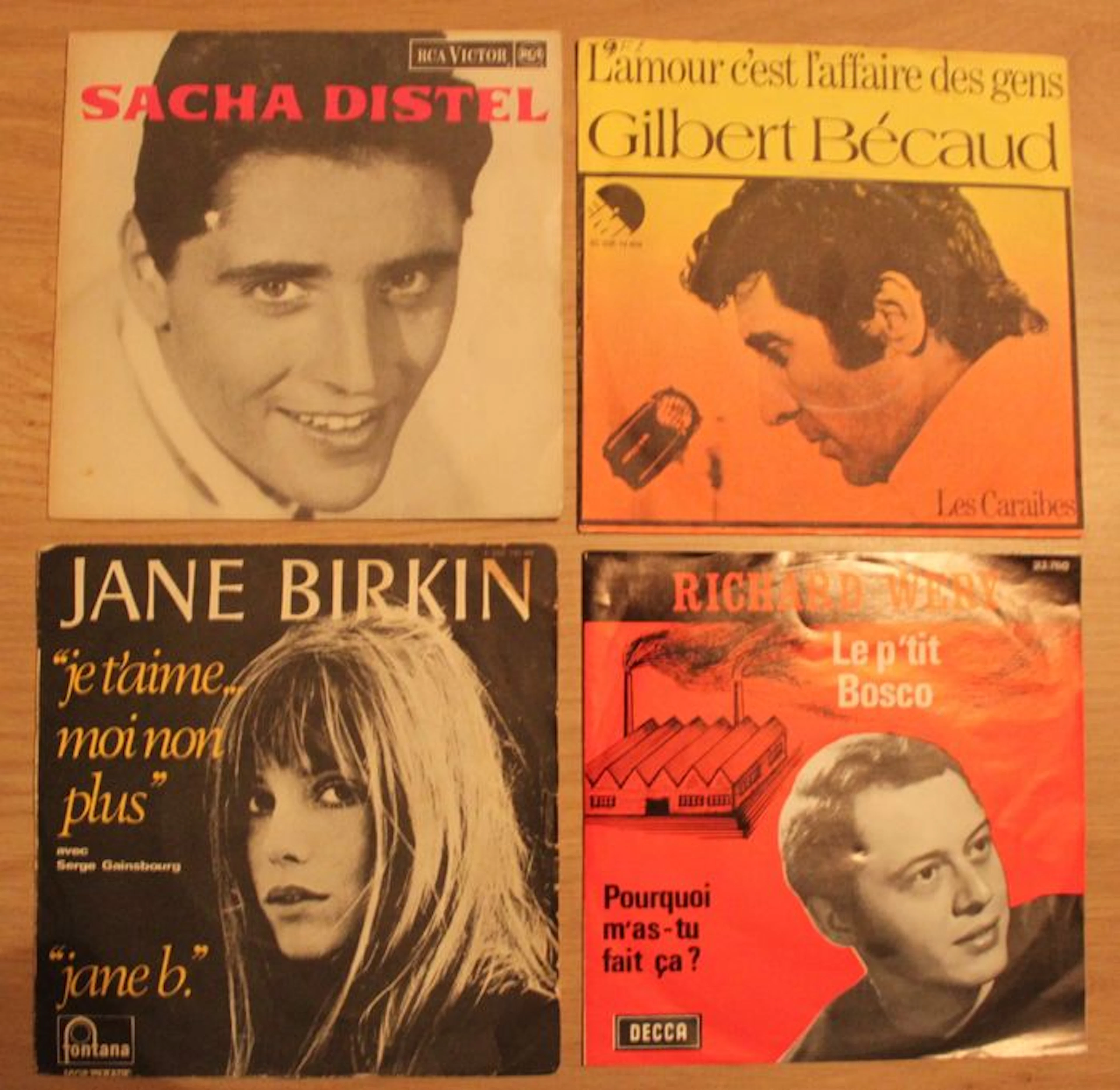 Various French Artists - 78 singles 7"