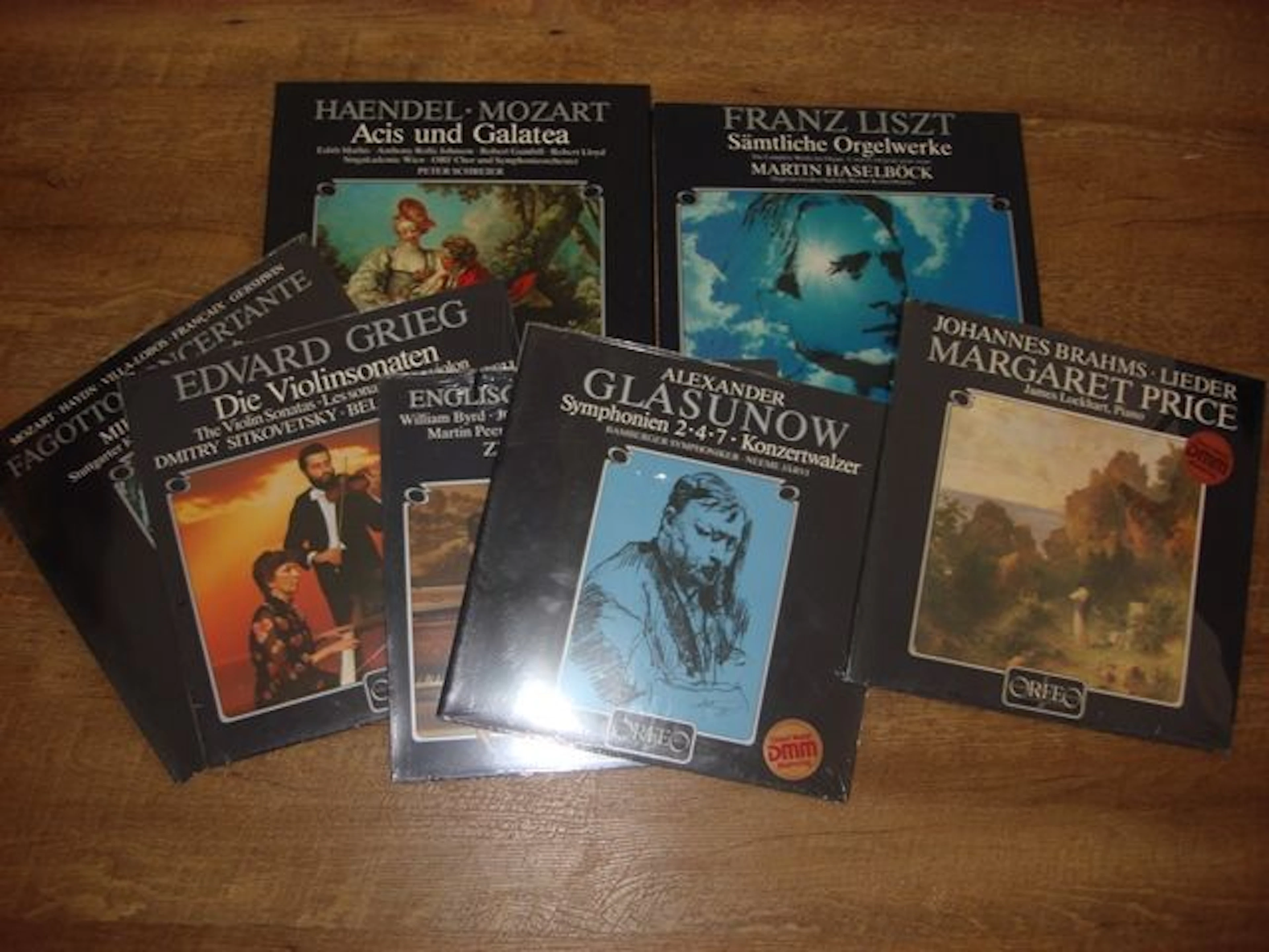 lot of 7 Orfeo label releases - Liszt - Händel - Mozart - Haydn etc..