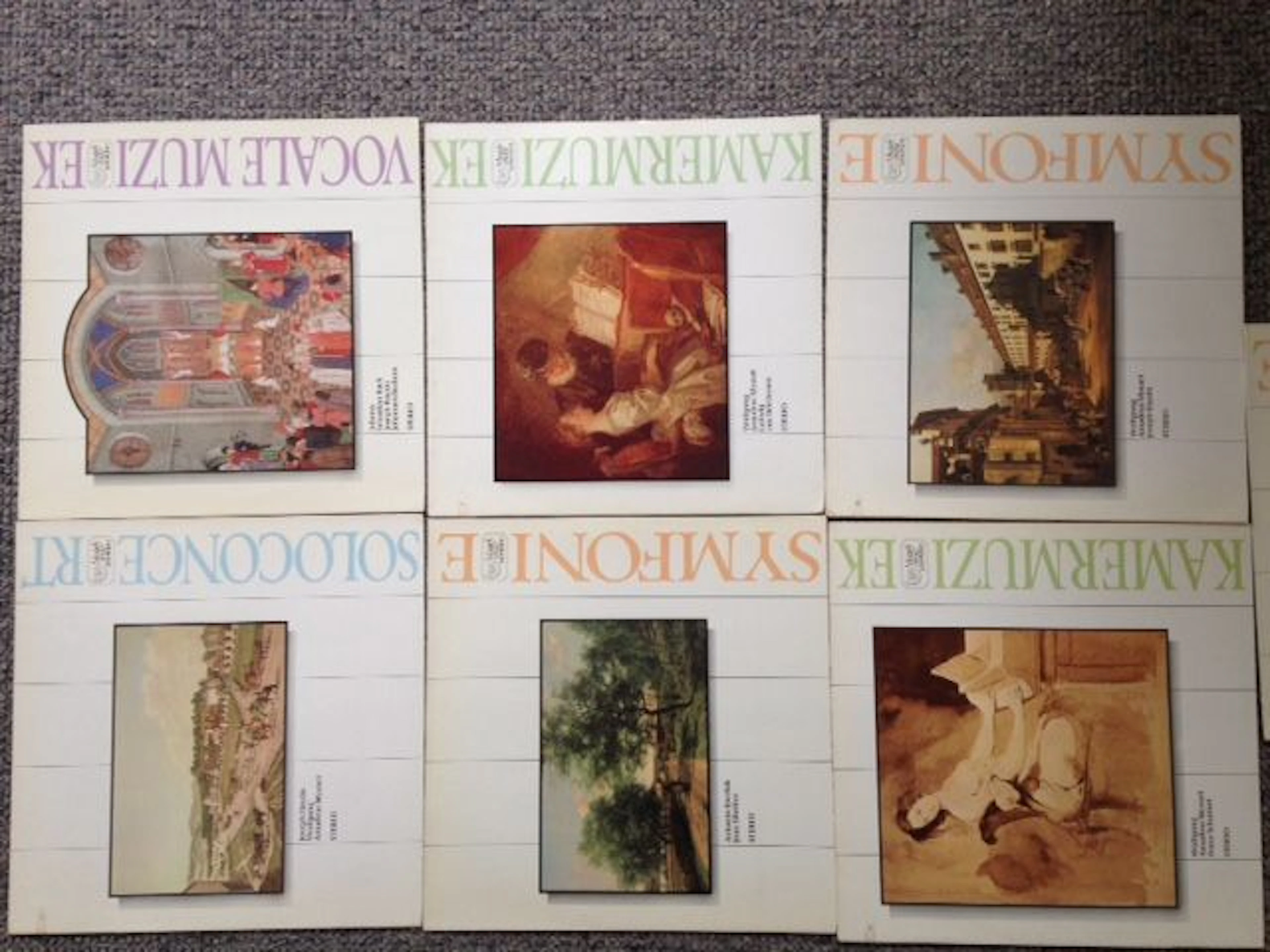 7 LP's Classic (Mozart, Dvorak, Haydn, Bach, Brahms, Beethoven, Schubert, Prokofjev