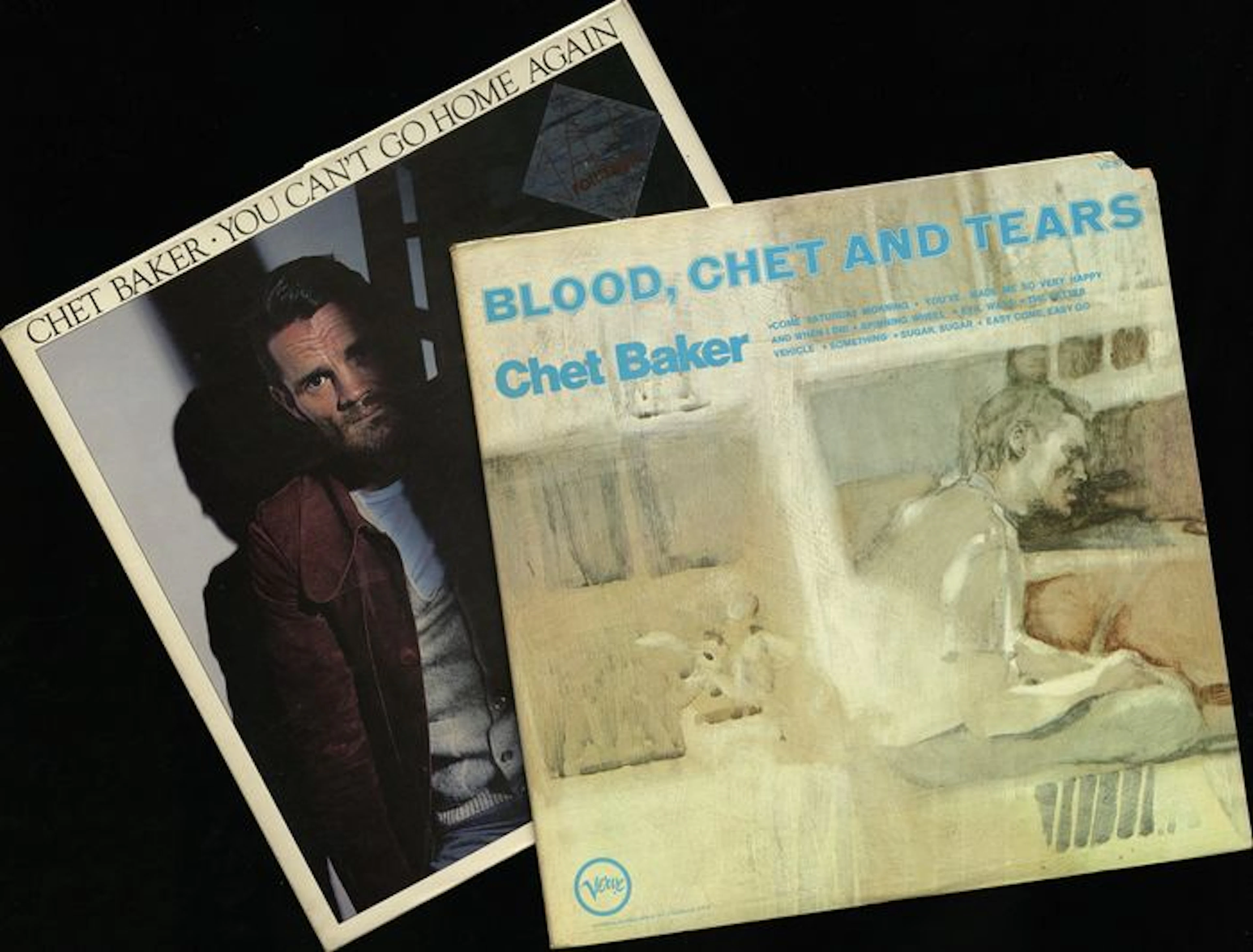 Lot of two Chet Baker records incl. Blood, cheat and tears on the US black Verve label