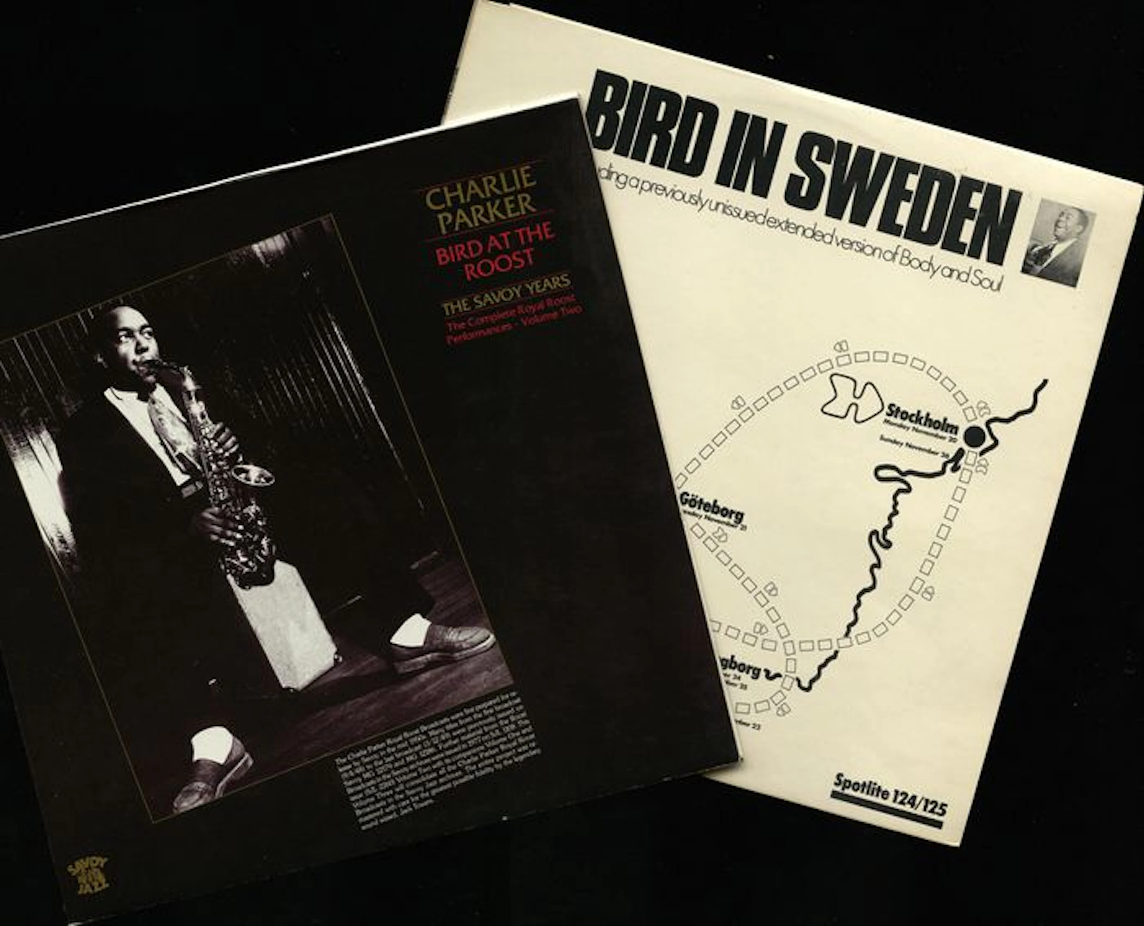 Bird in Sweden + Bird at the roost: Lot of two Charlie Parker albums