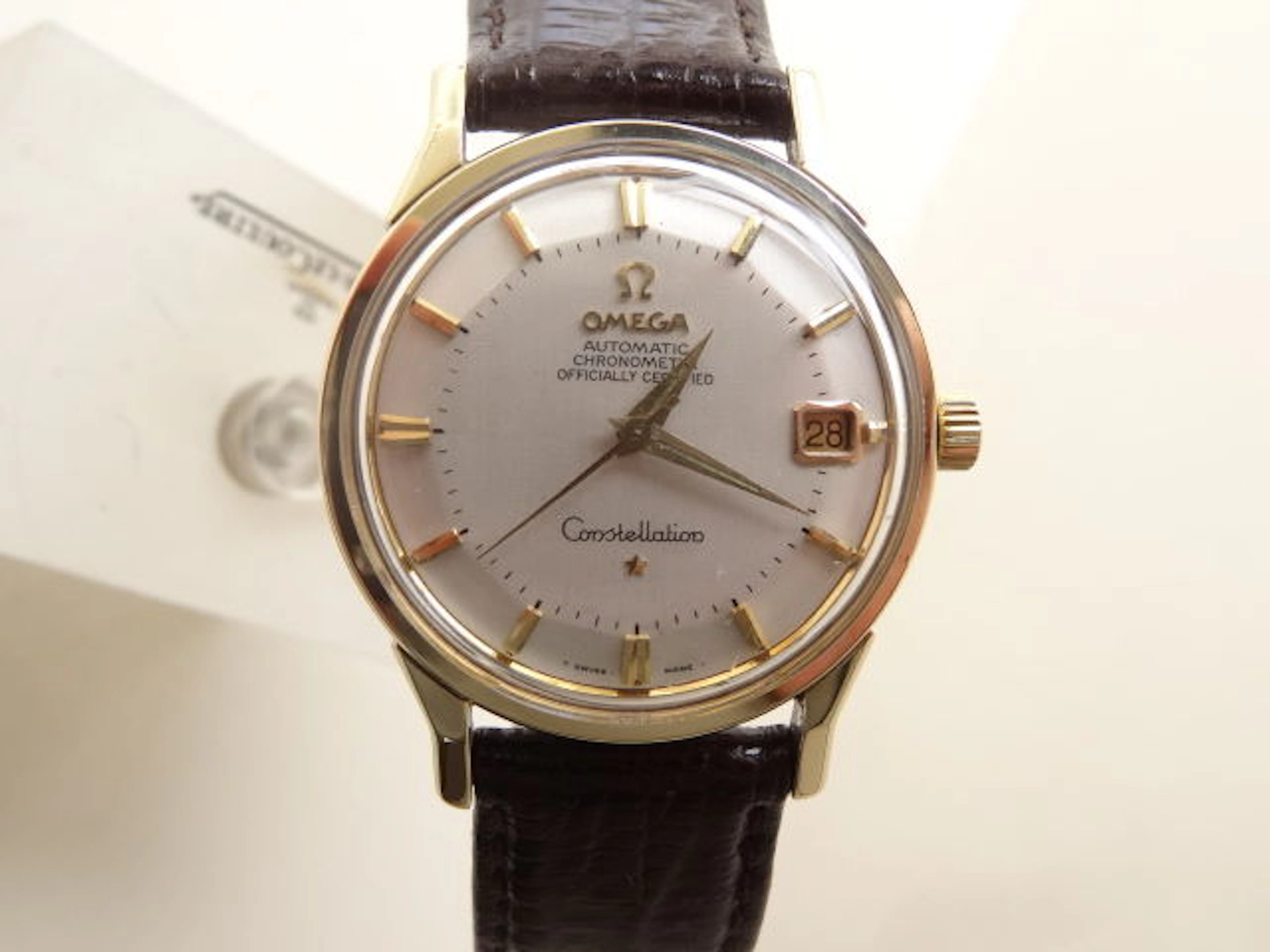 OMEGA - CONSTELLATION - GOLD ON STEEL