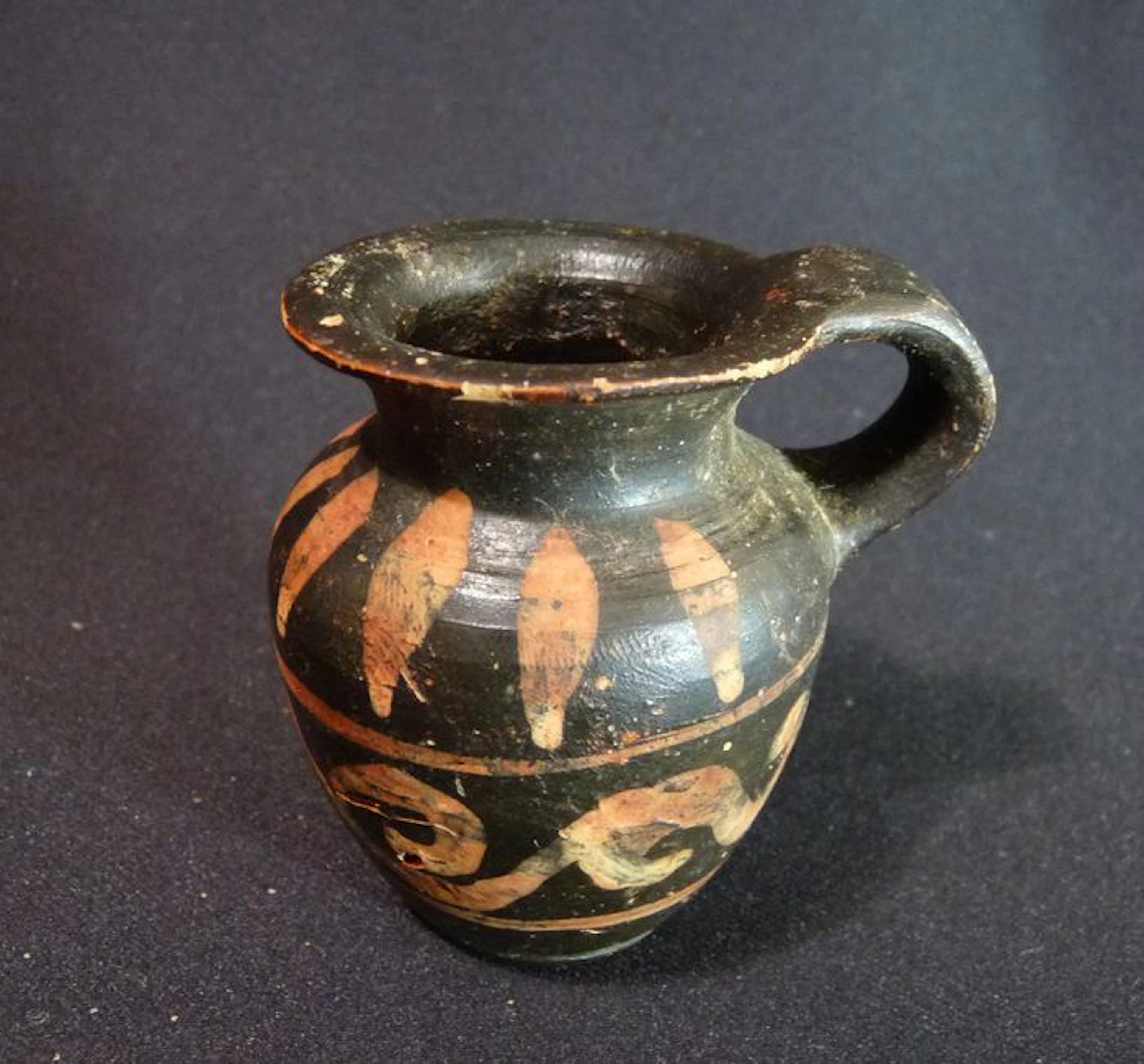 Ancient Greek Apulian Xenon ware miniature Olpe - 5.9 x 5.6 cm