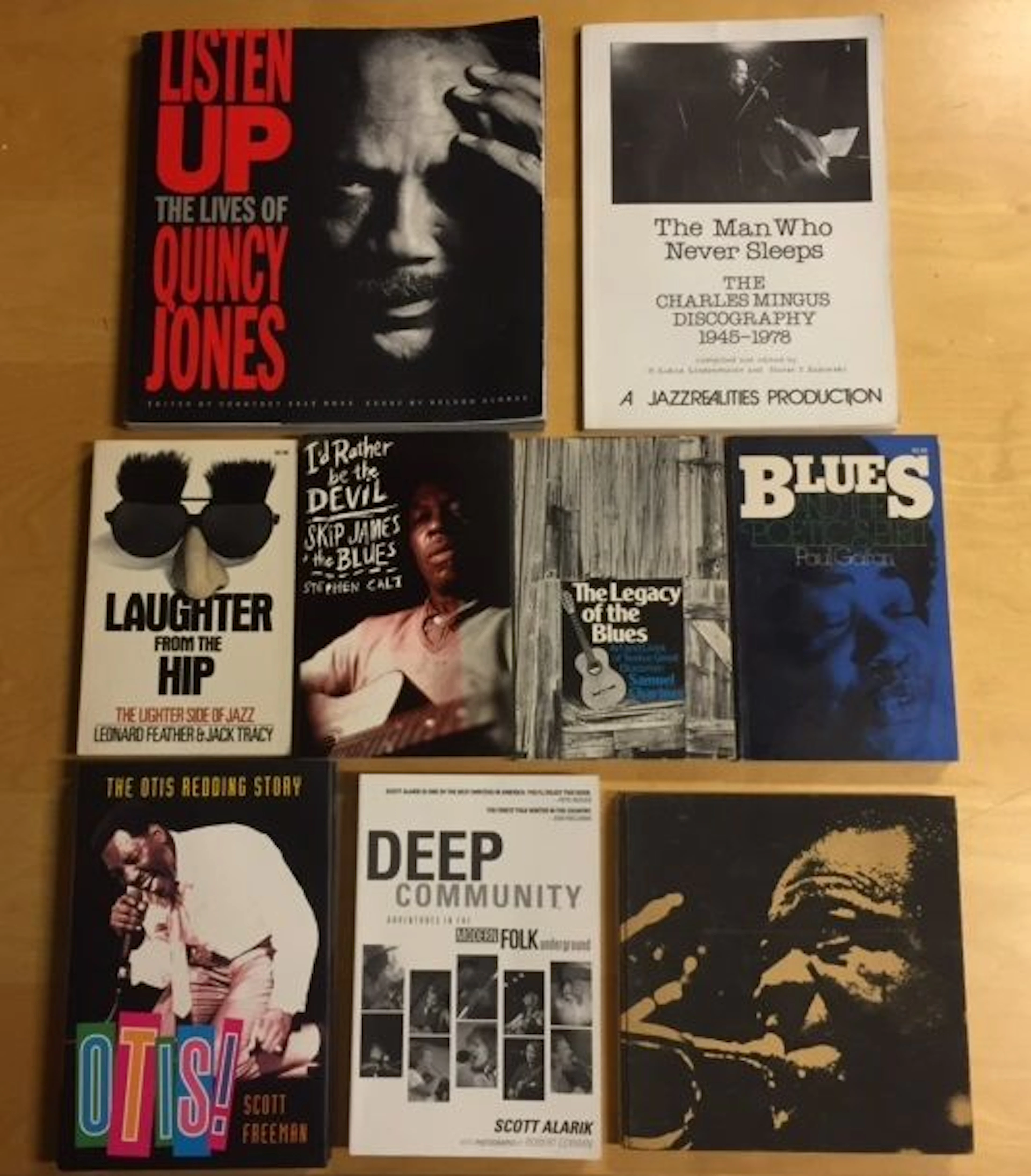 Muziek; Lot met 9 uitgaven over Blues, Jazz & Folk muziek - 1958/2003