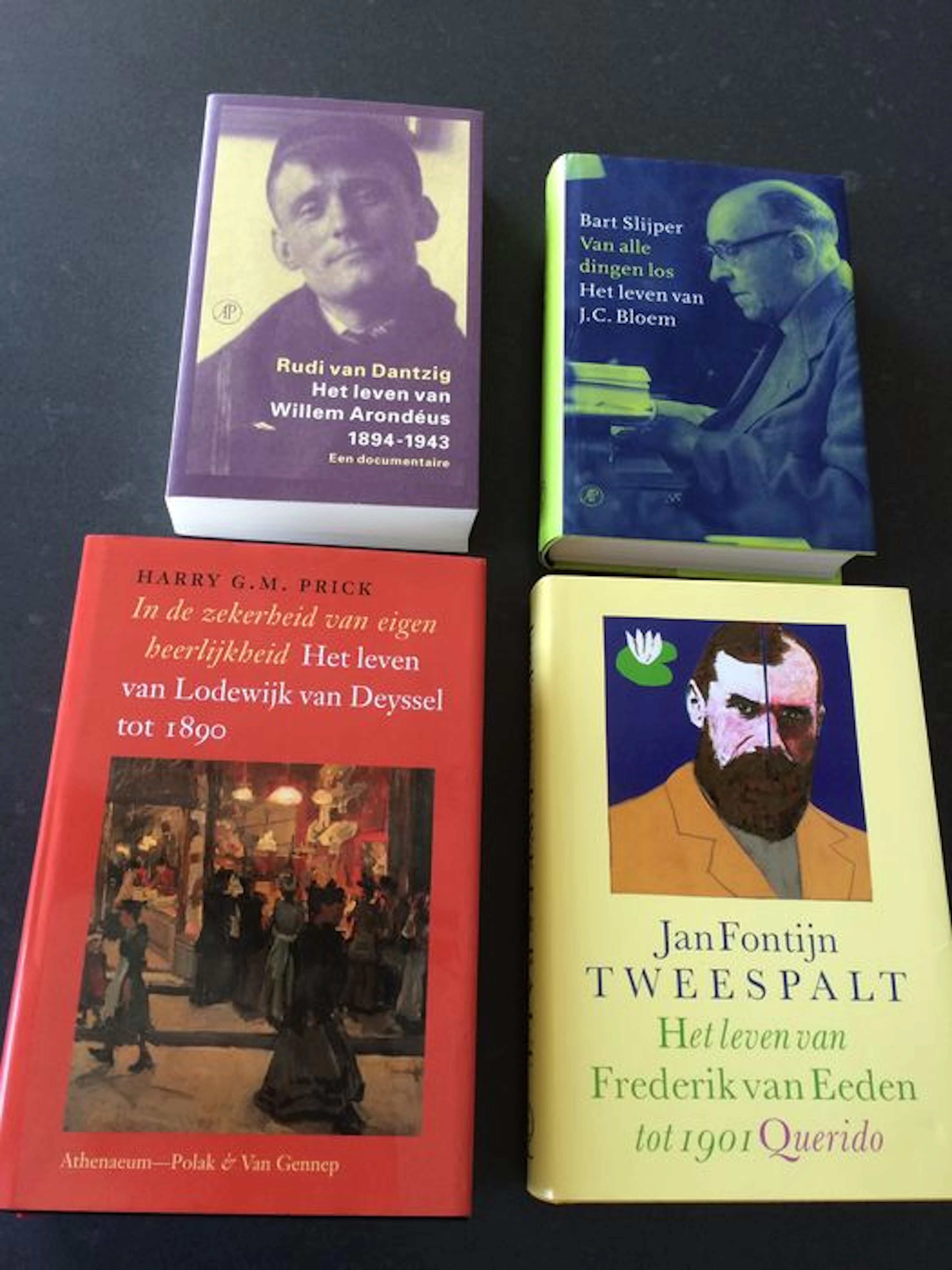 Letterkunde; Lot met 4 omvangrijke biografieën van Nederlandse schrijvers - 1990/2007