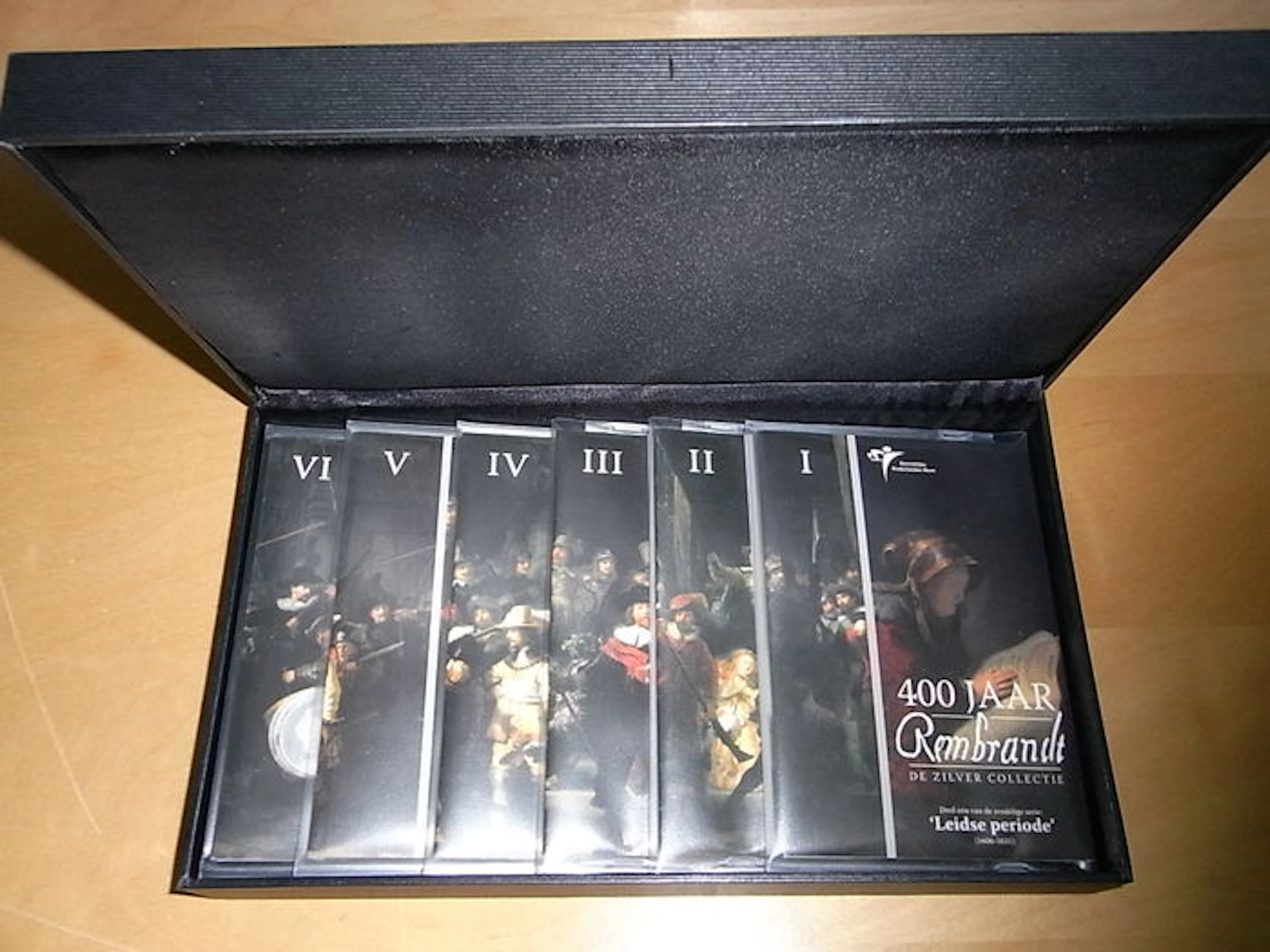Nederland - Jaarsets 2006 "400 jaar Rembrandt" de zilveren collectie deel I t/m VI compleet in cassette