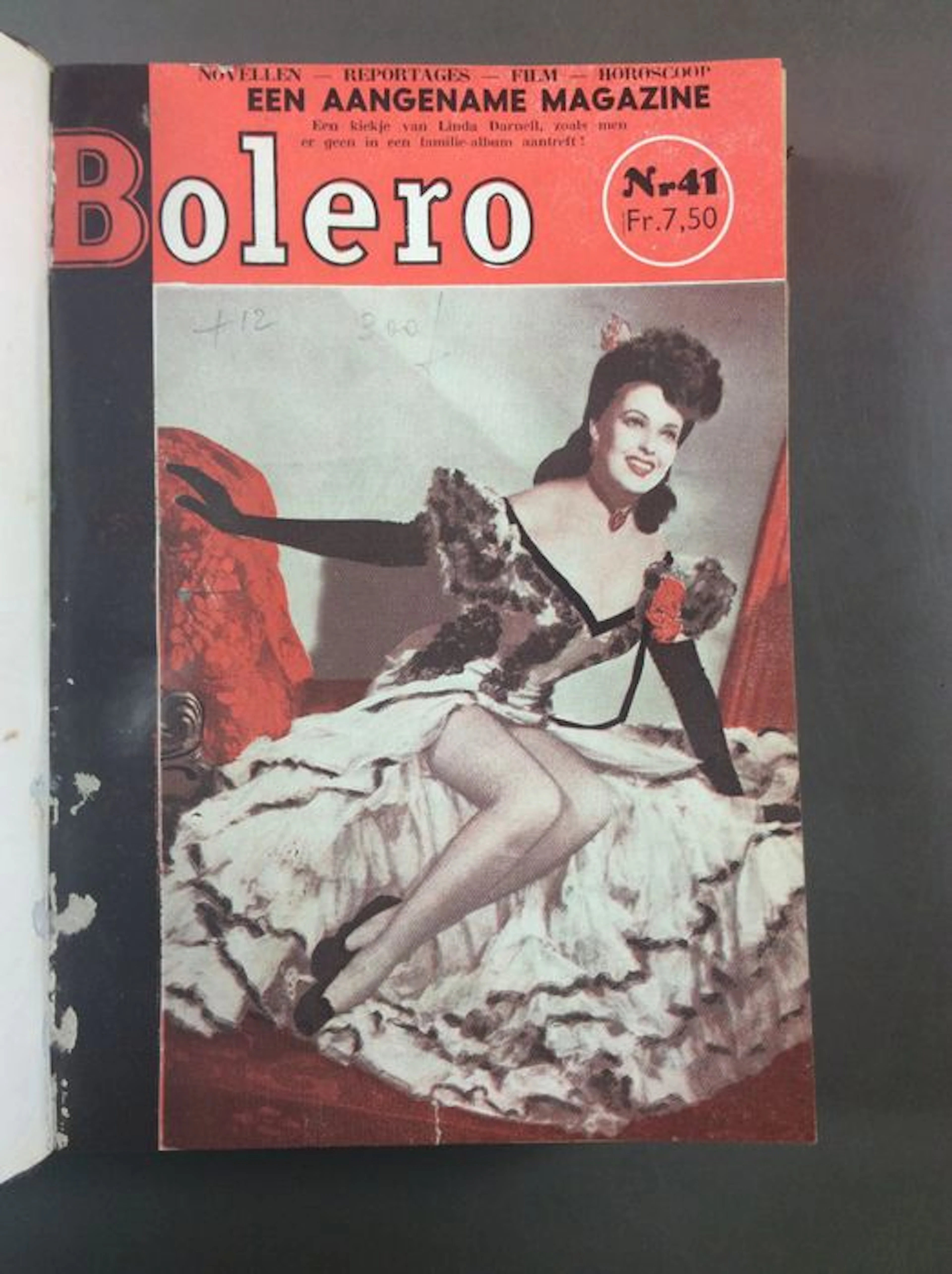 Tijdschriften; Lot met 26 nummers van het maandblad 'Bolero' - in 2 banden - 1947/1949