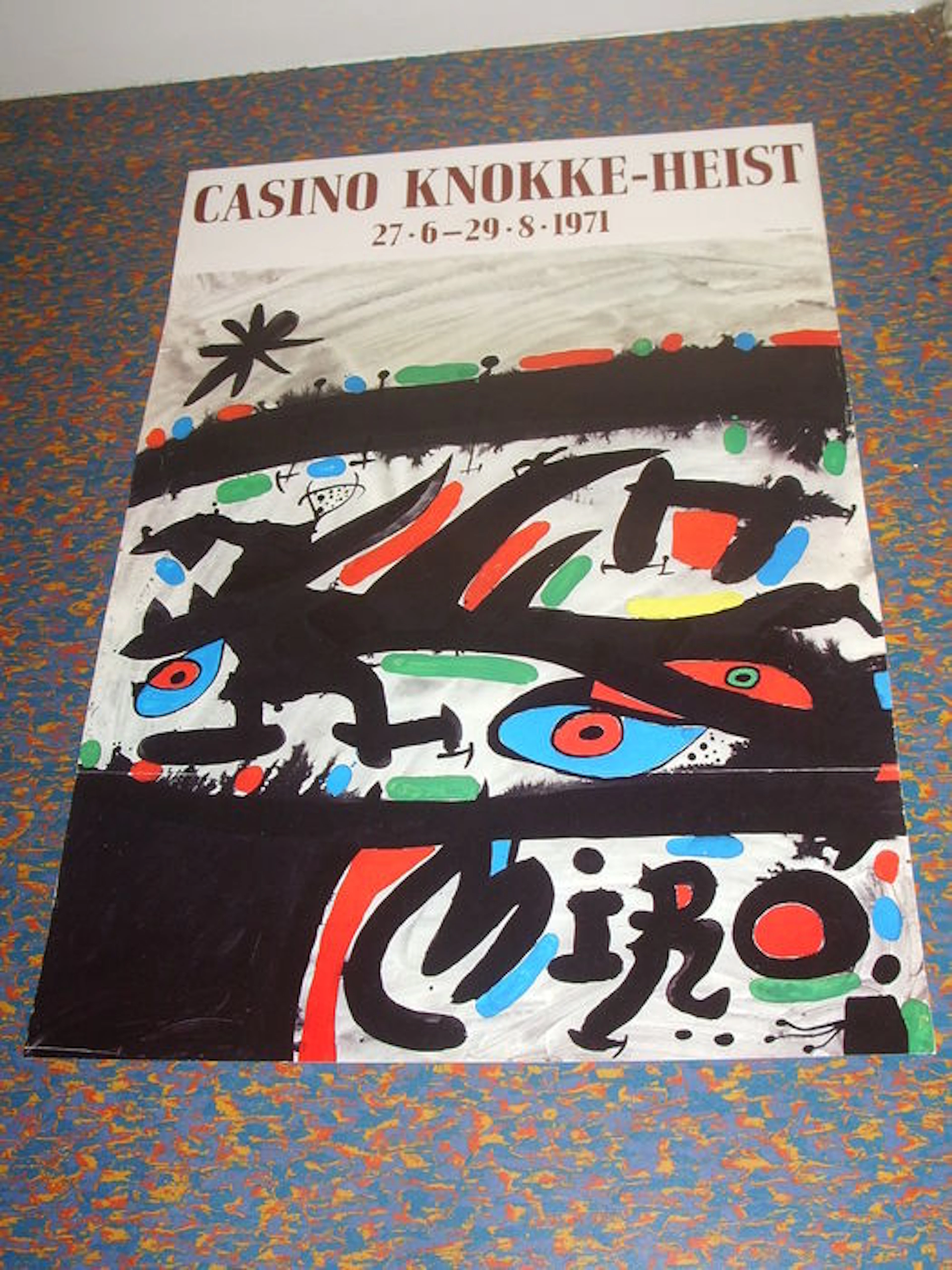 affiche Joan Miro tentoonstelling ( exposition ) de 1971
