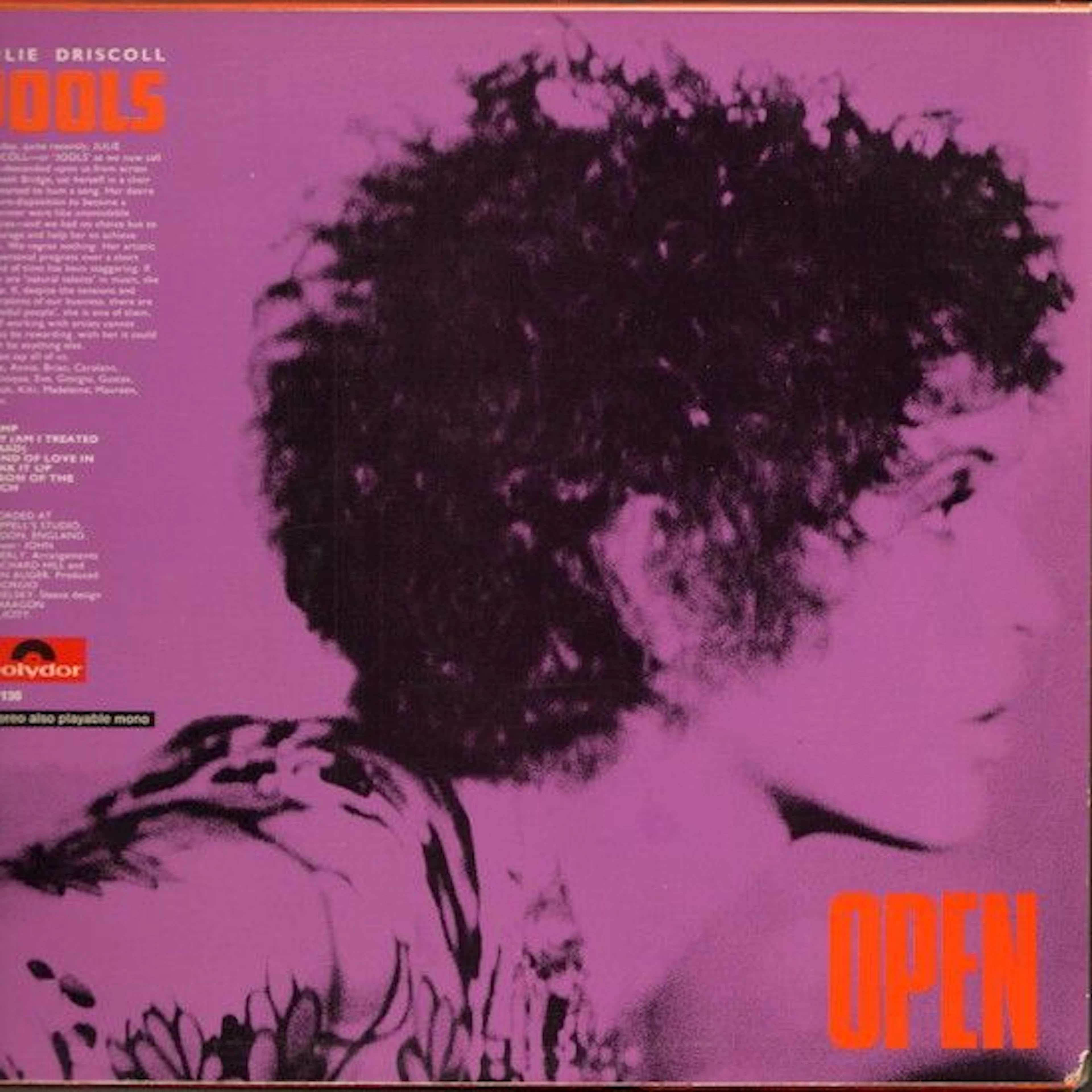 Brian Auger, Julie Driscoll & the Trinity "Open" 1967 original Germany LP