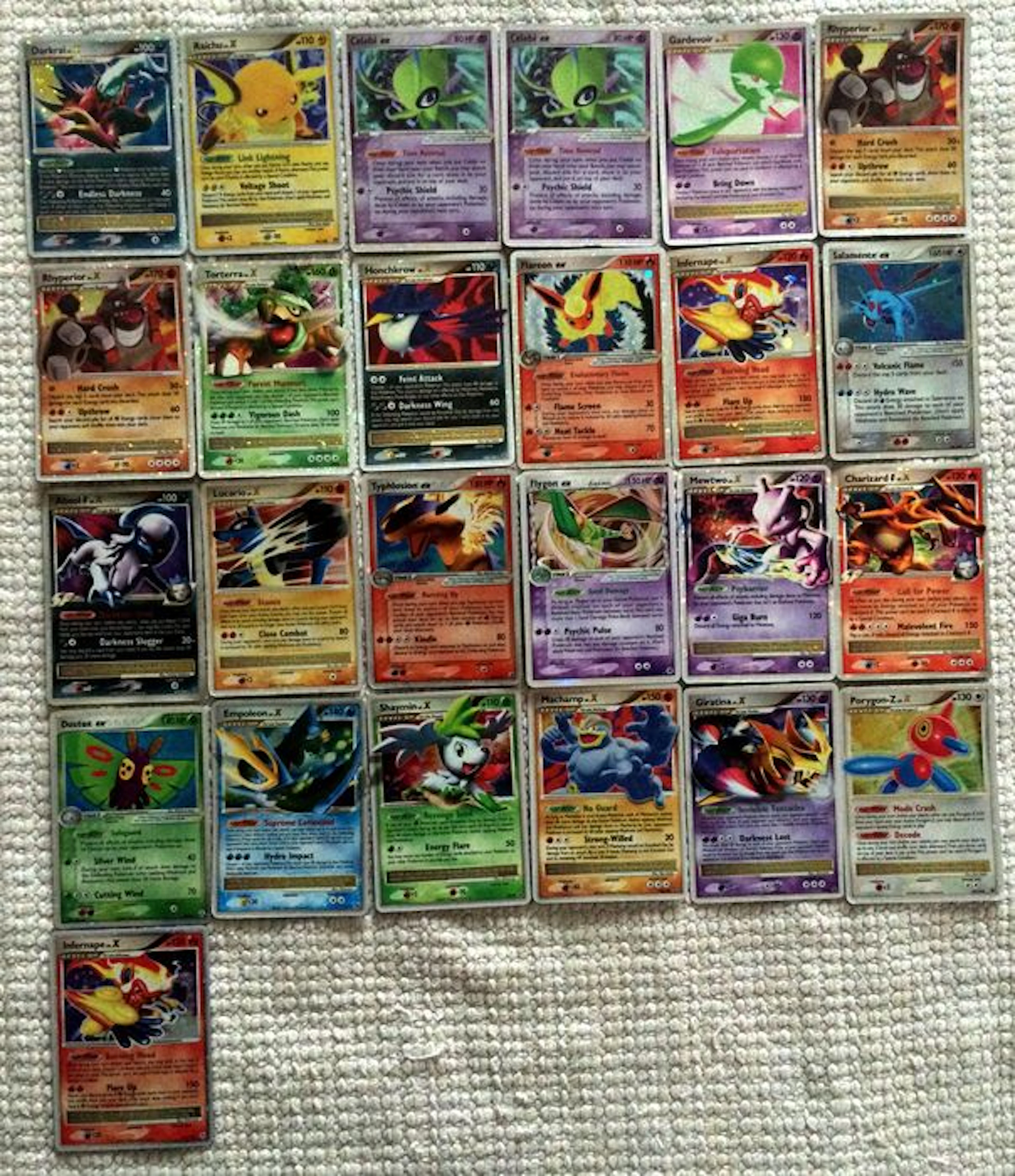 Pokémon - Lot of 25 Rare EX / X Pokemon cards (!) - English