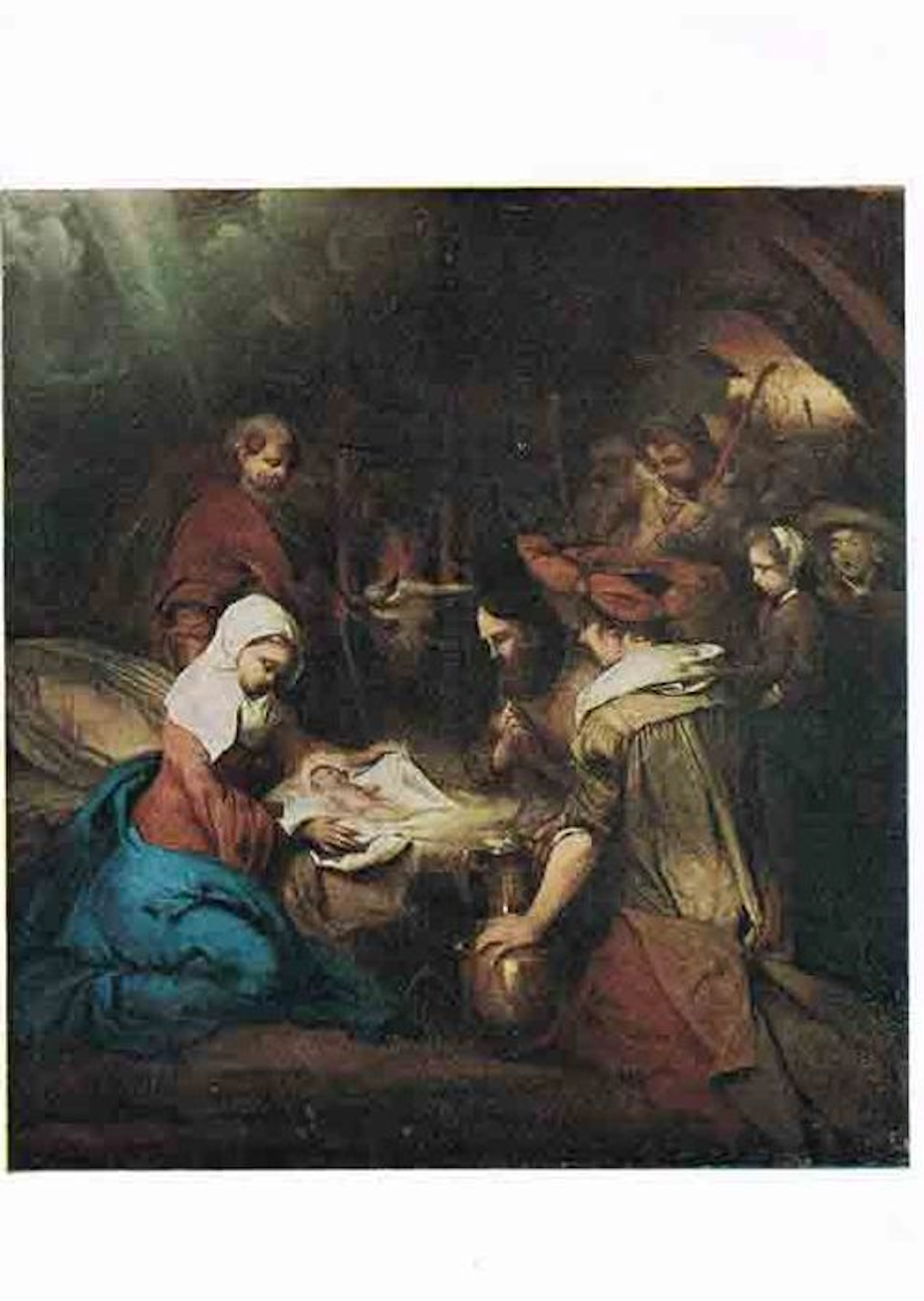 Kunstkaarten 25x - Religie, verbeeldingen van de Geboorte van Christus en Maria en Kind