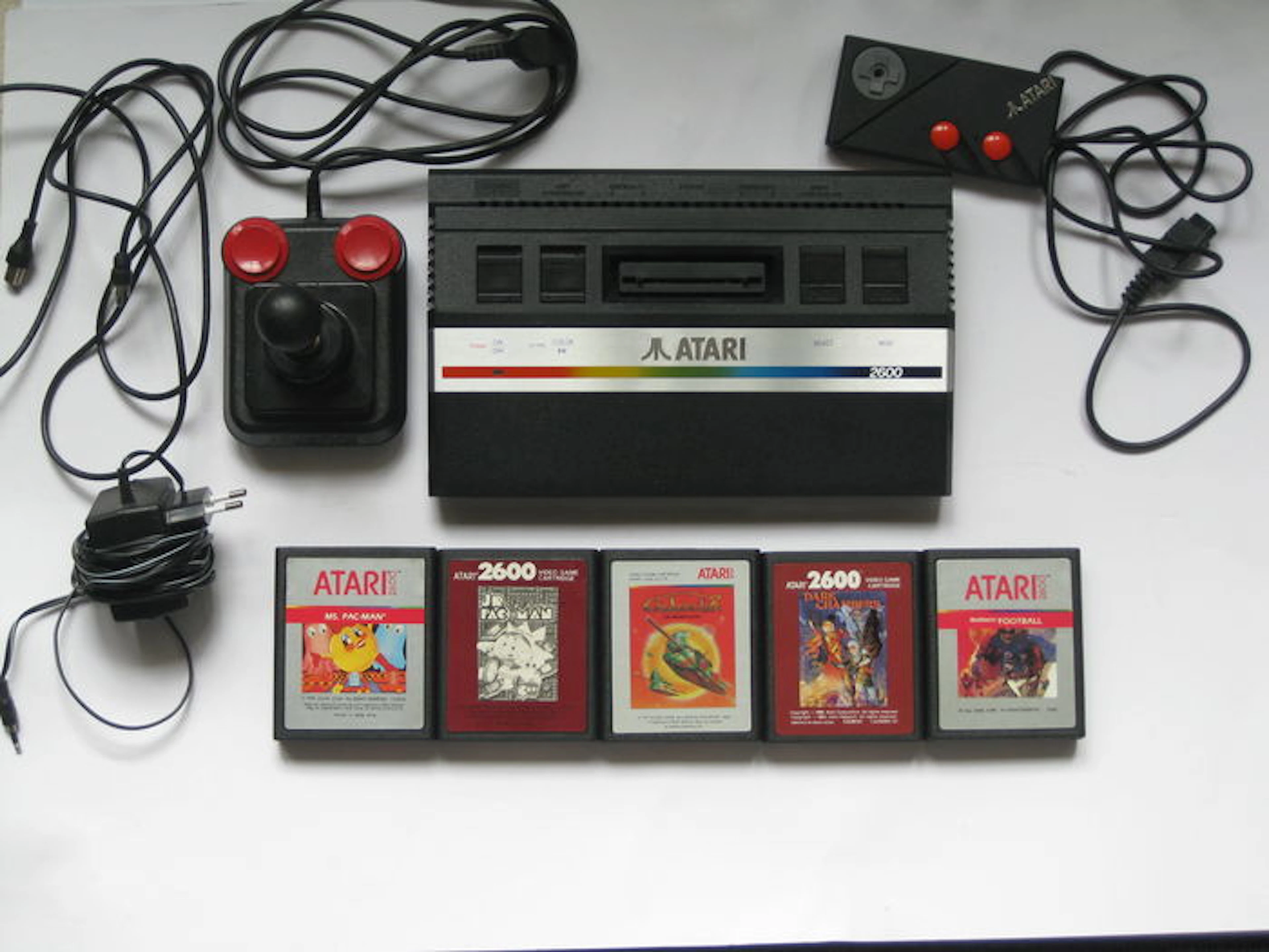Atari 2600 console and five games (including Ms. Pac-man)