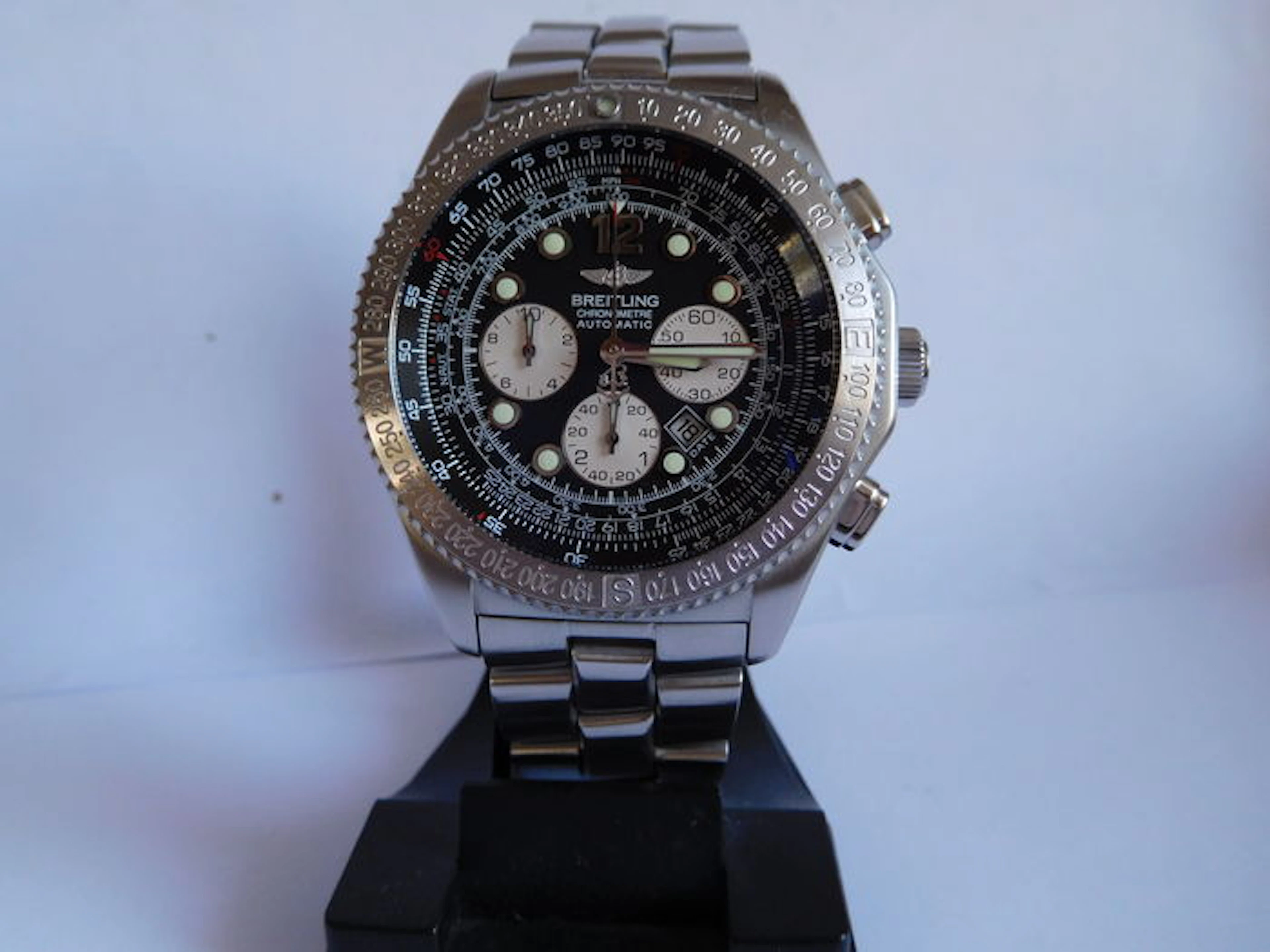 BREITLING B2 Chronograph Chronometer Uhr A42362 Full Set - Men's Wristwatch