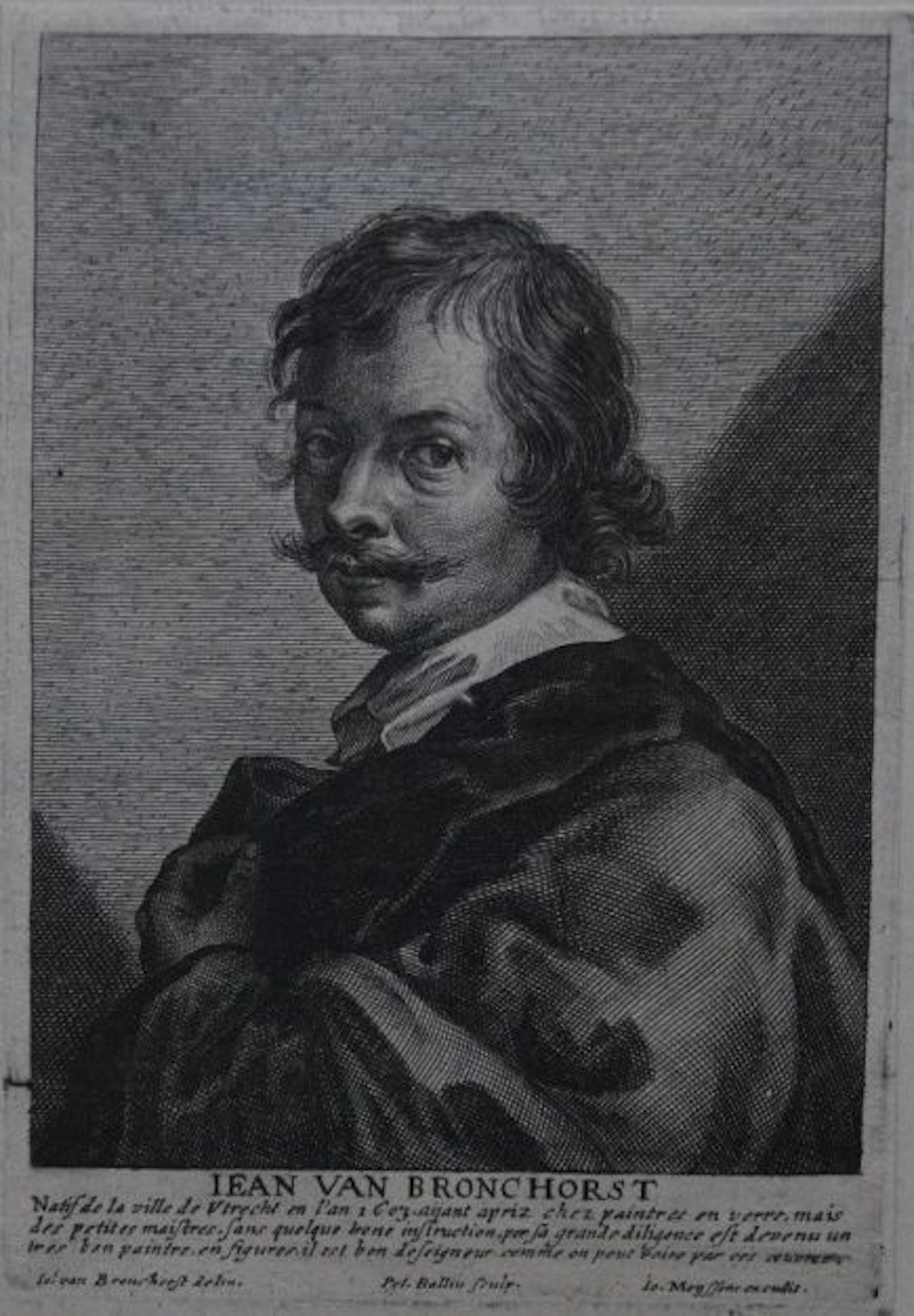 Pieter de Bailliu (1613 - after 1660) - Portrait of the painter Jan Gerritsz. van Bronckhorst (1603-1661) - 1662