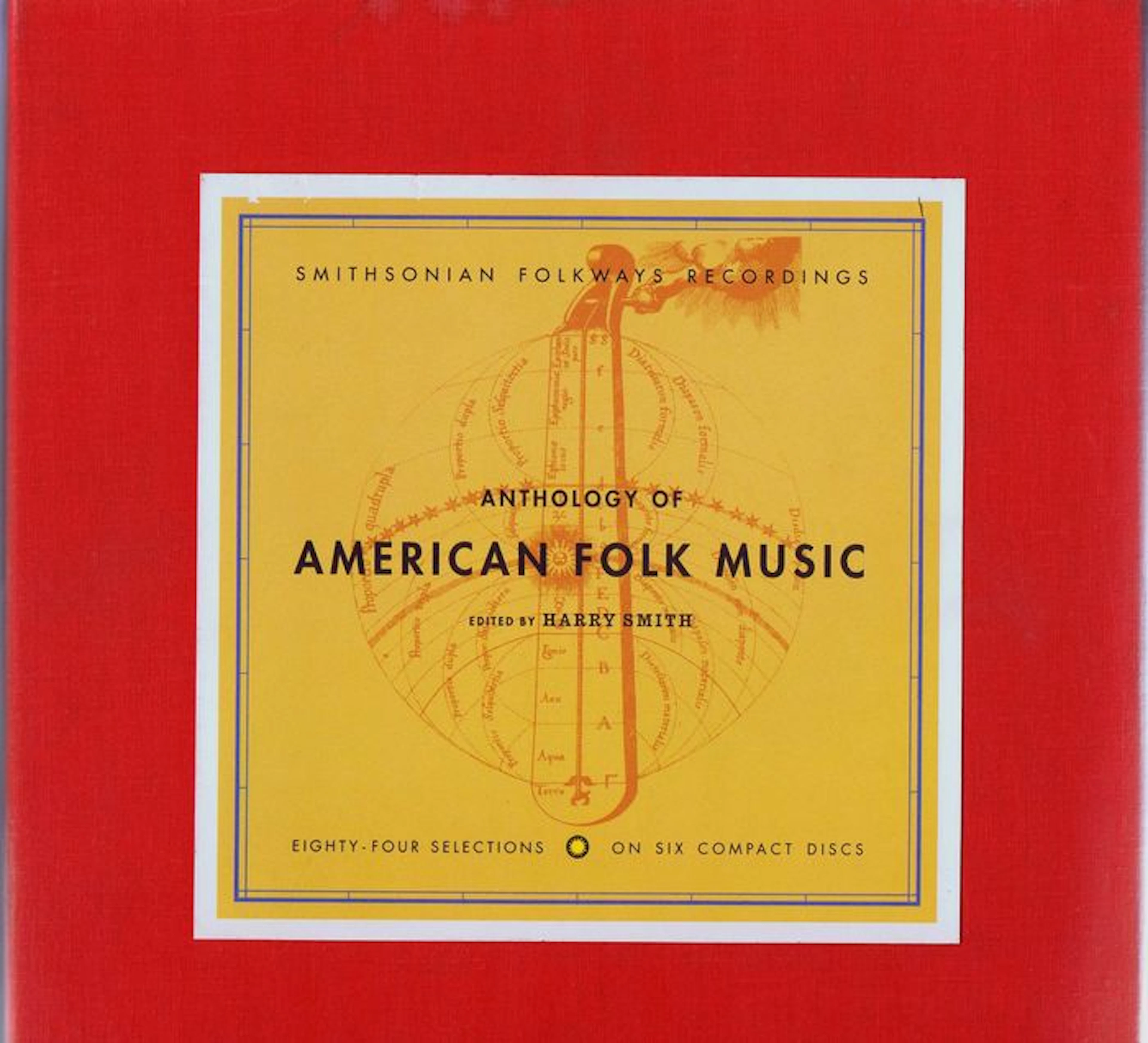 Various - 6CD-set Anthology Of American Folk Music (Smithsonian Folkways Recordings) USA 6CD's + booklet and book in 30cm box
