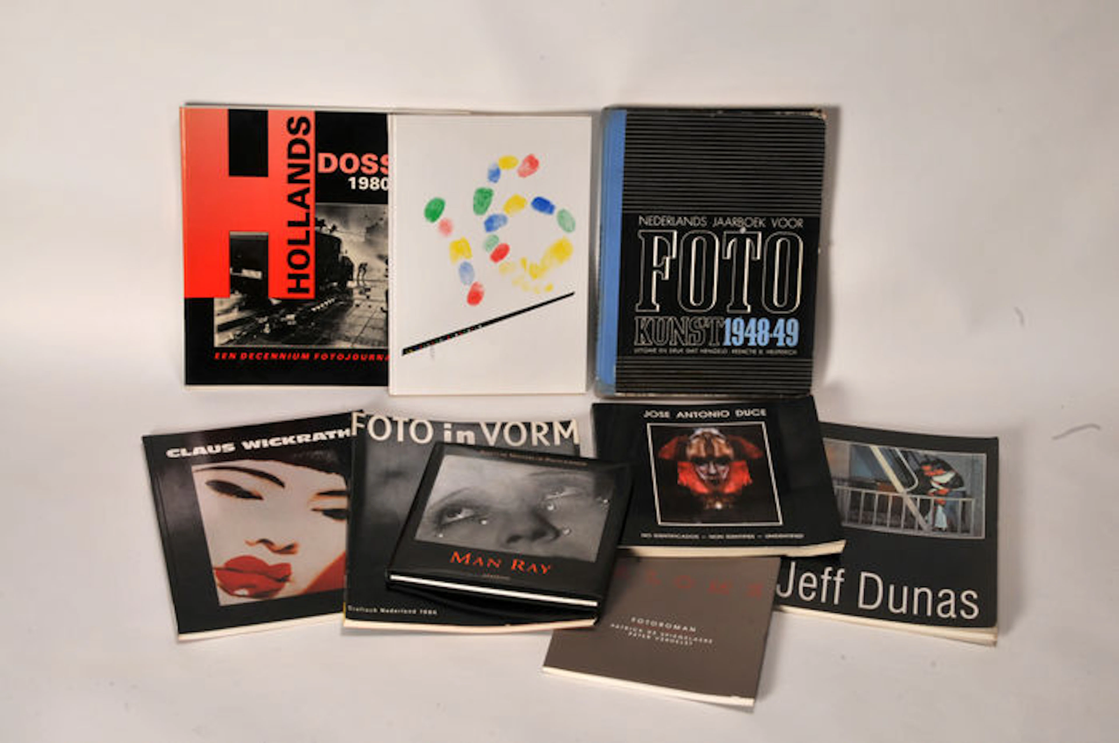 Set fotoboeken o.a. Man Ray, Claus Wickrath, Jeff Dunas.