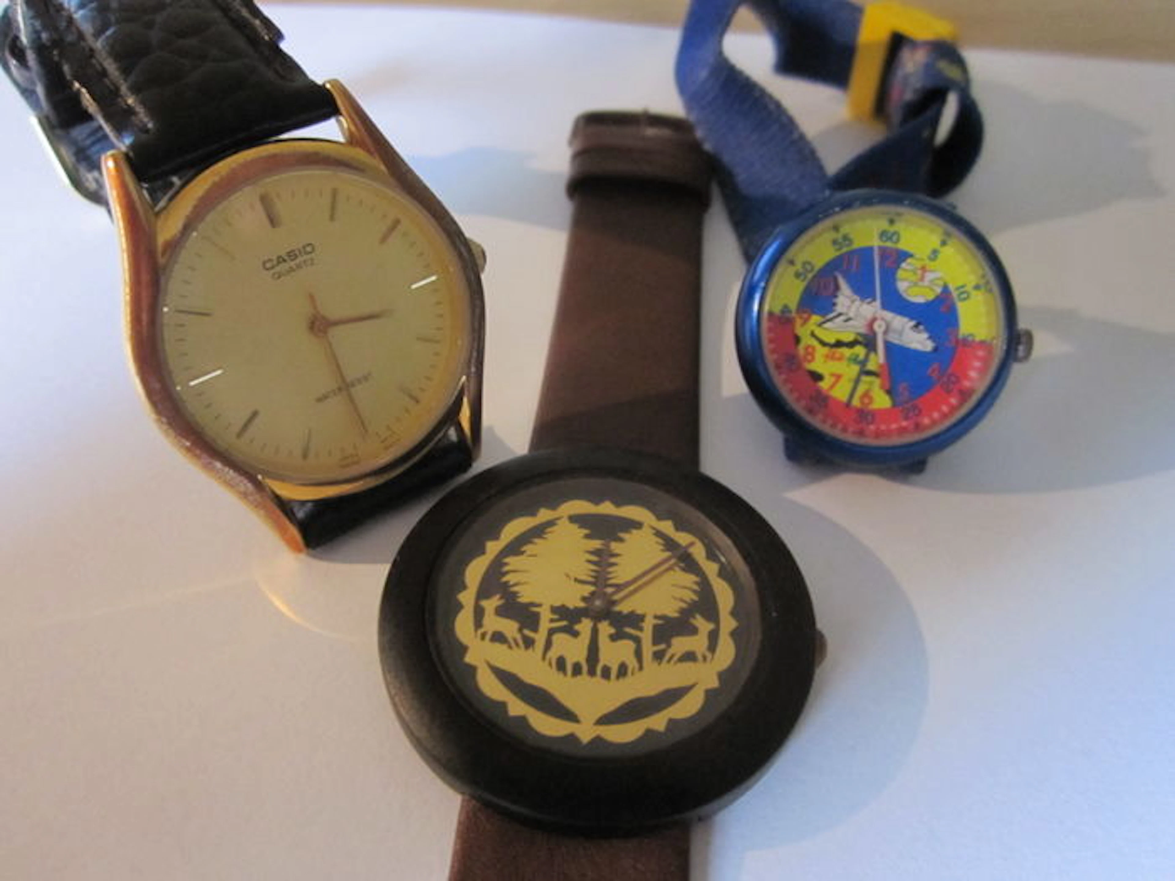 Lot of 3 Watches - TISSOT, flik-flak, CASIO