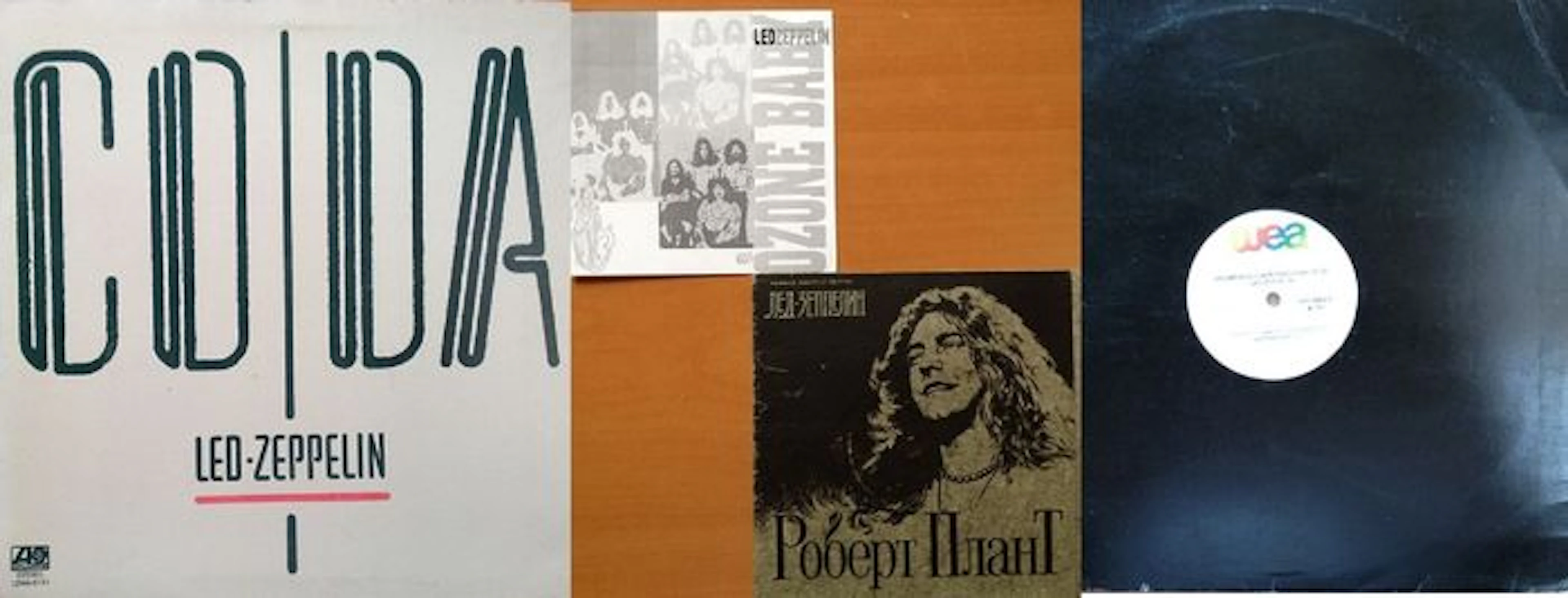 Led Zeppelin Set Of Two ( 2 ) Flexi Discs - Coda Mexico Press Diverge Sleeve - Brazilian 12" Stairway To Heaven" Promo