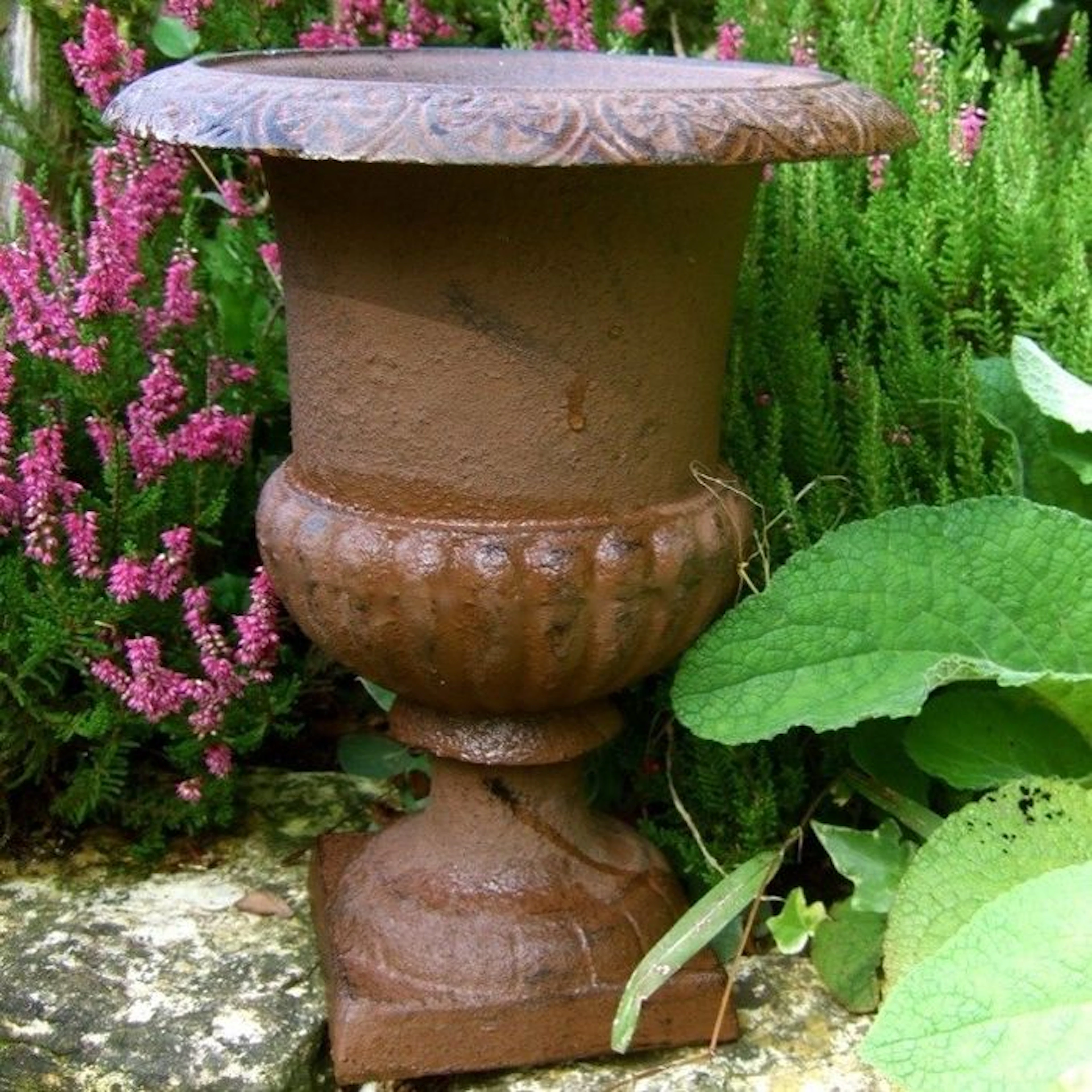 Gietijzeren plantenbak voor buiten, prachtige eye-catcher.