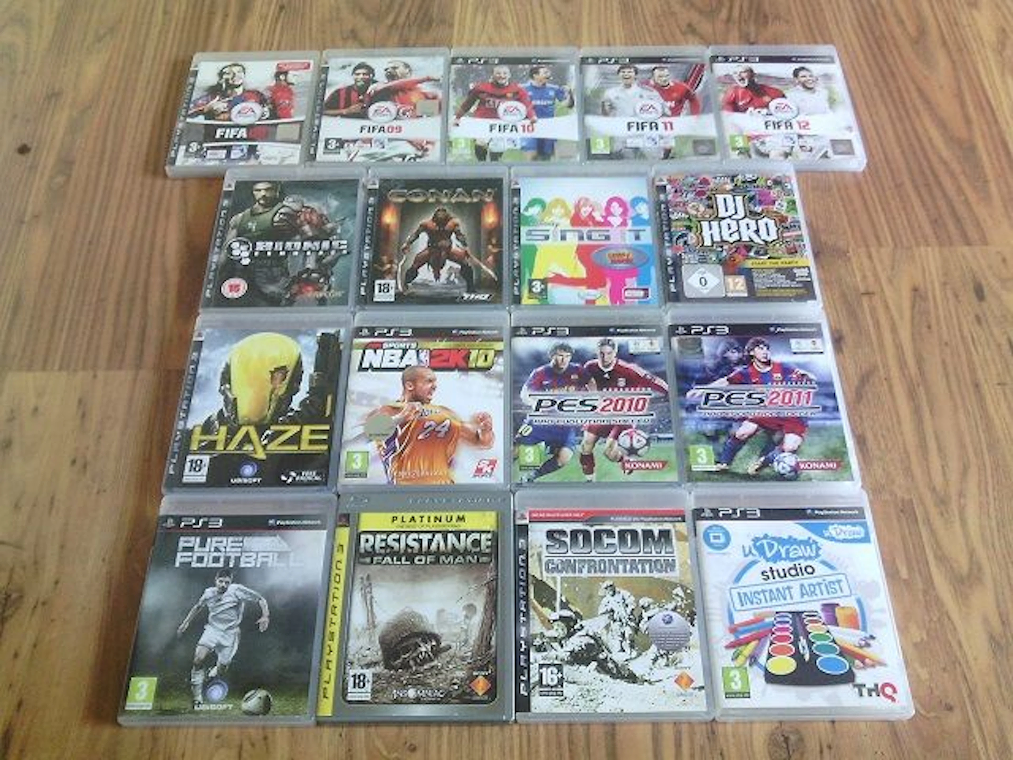 Lot van 17 Playstation 3 games (oa Bionic Commando, Haze & SOCOM: Confrontation)