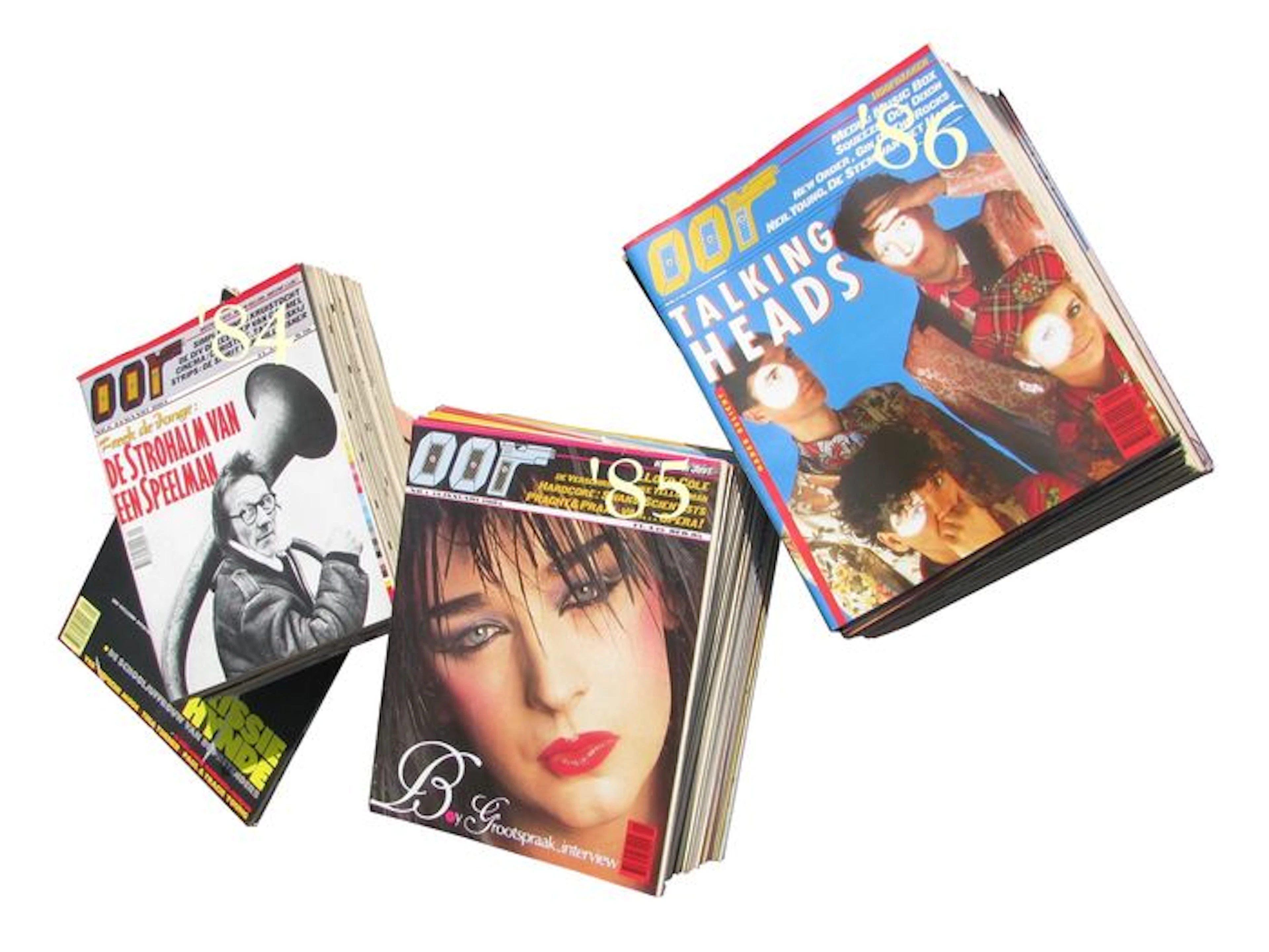 3 x Full year OOR magazine (Dutch Music Newspaper) 1984/1985/1986