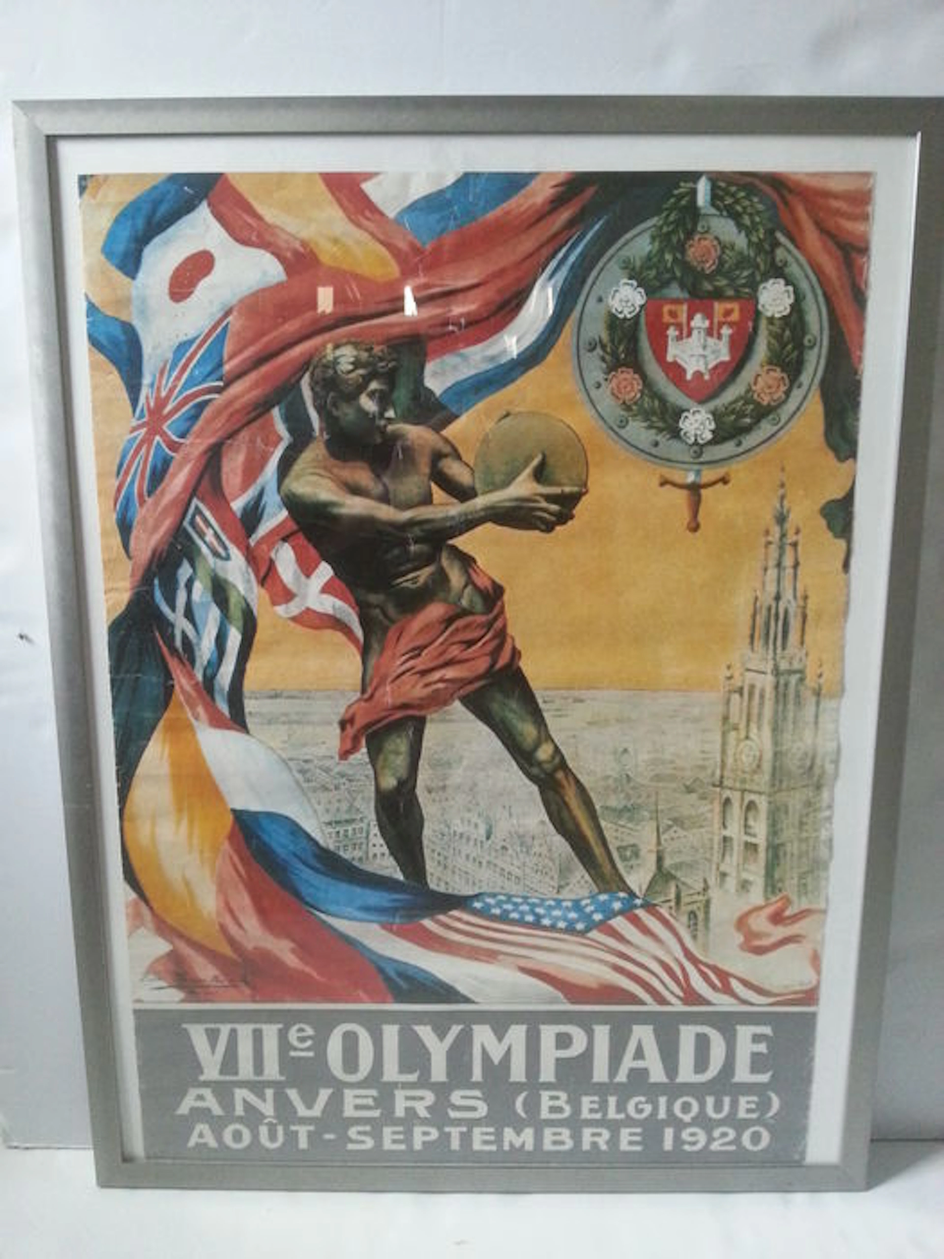 Affiche Olympische spelen 1920 - België - Replica.