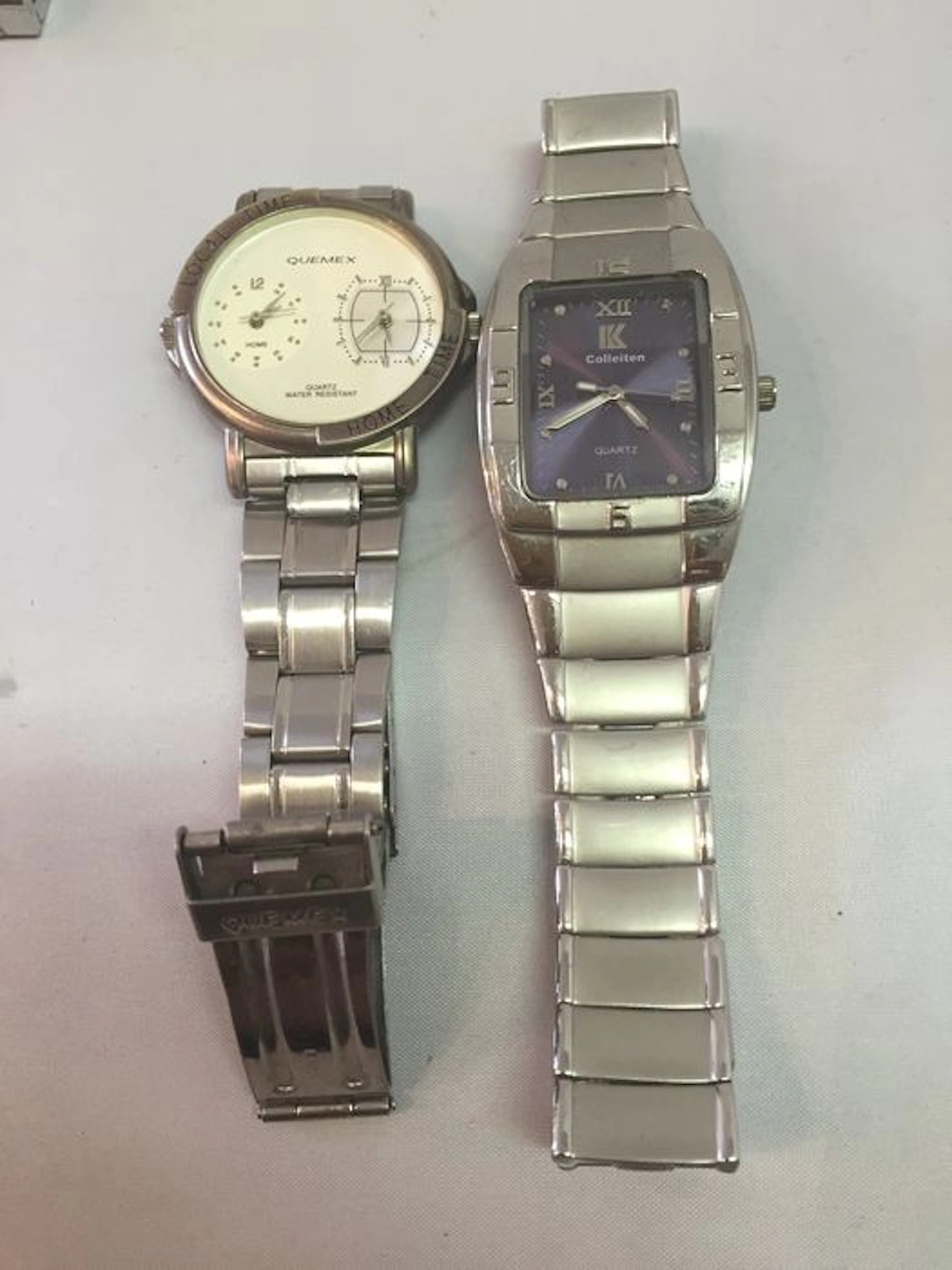 Lot of 2 men's wrist watches, operating well